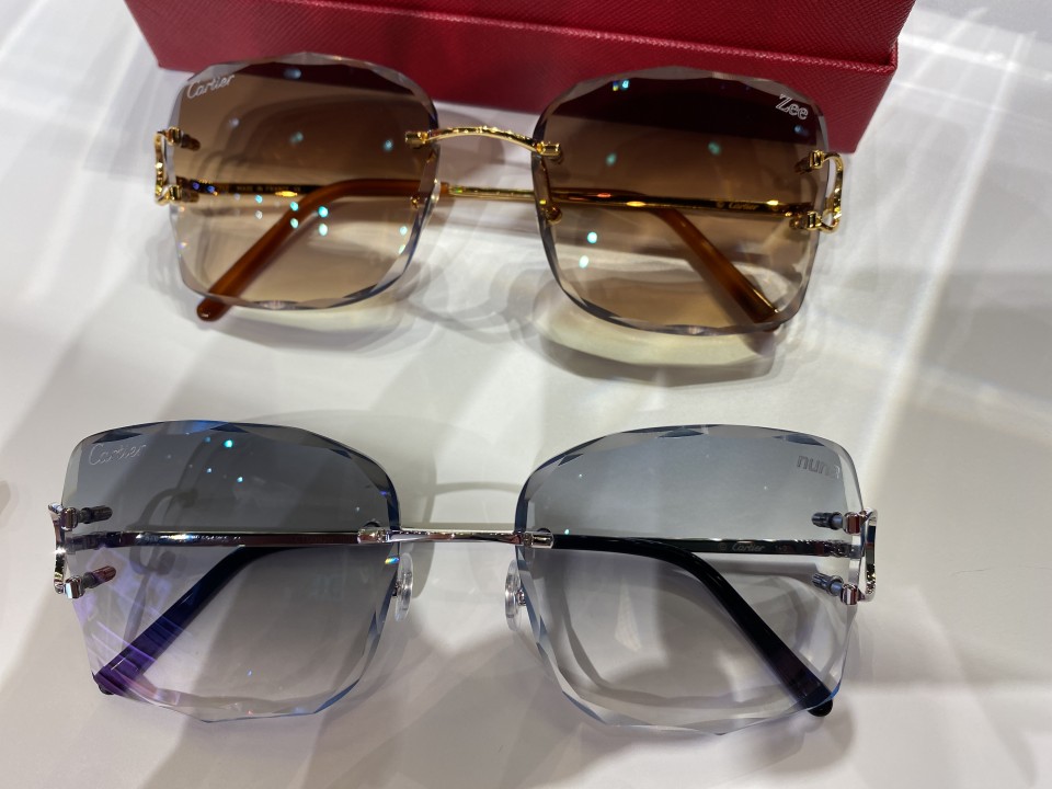 Cartier - Custom Sunglasses featuring Facet cut lenses