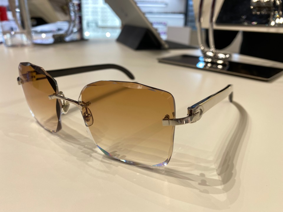 Cartier - Custom Sunglasses featuring Facet cut lenses