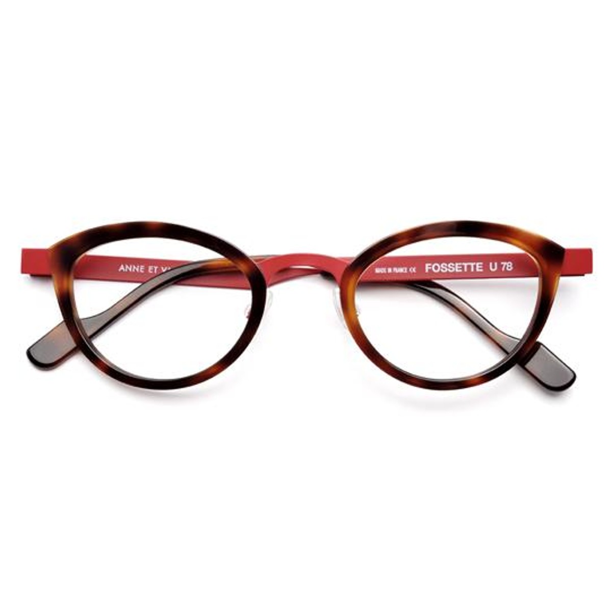 Anne et Valentin - Fossette U78 Tortoise / Red