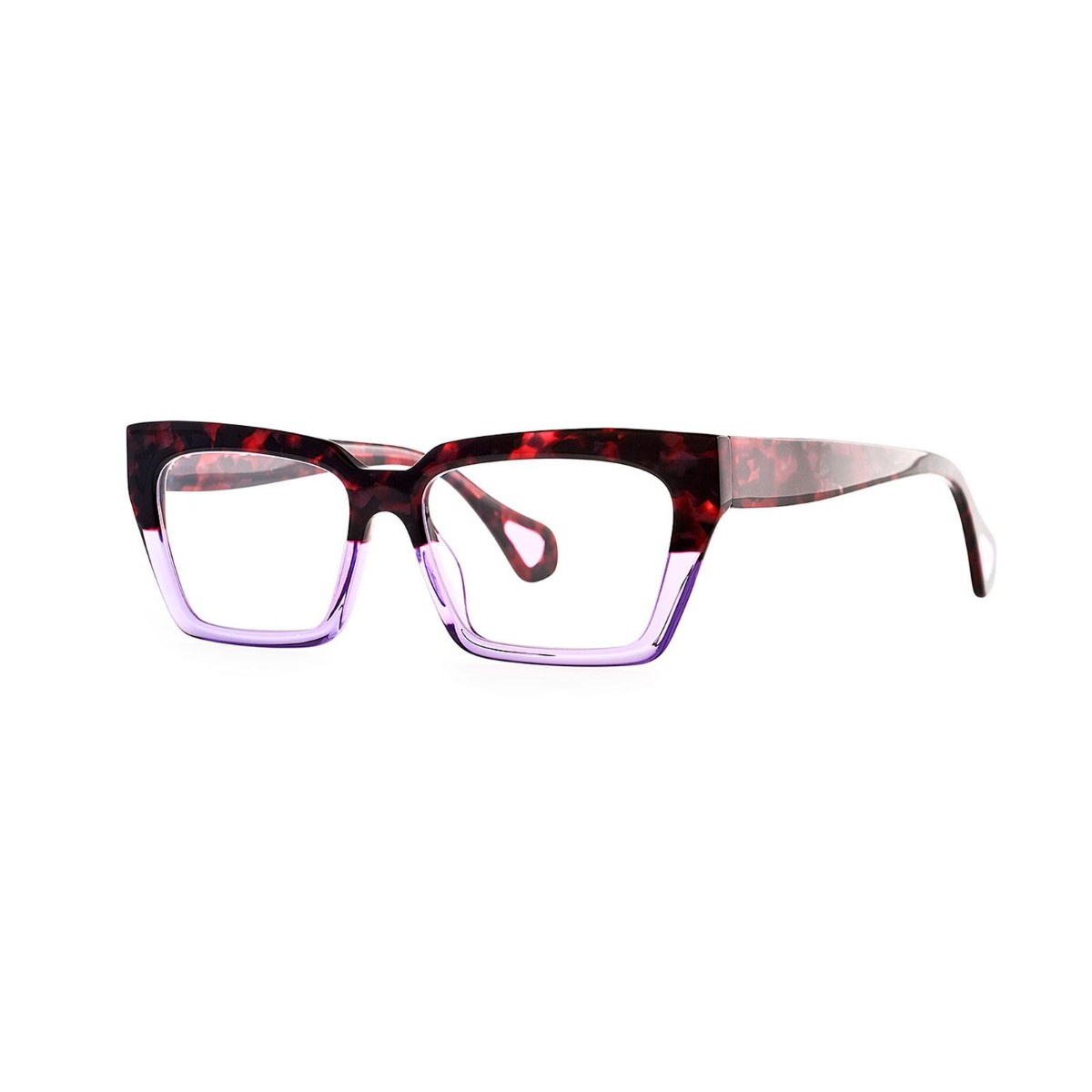 Theo - Mille+49 025 Bordeaux Ecail/Purple Transparent