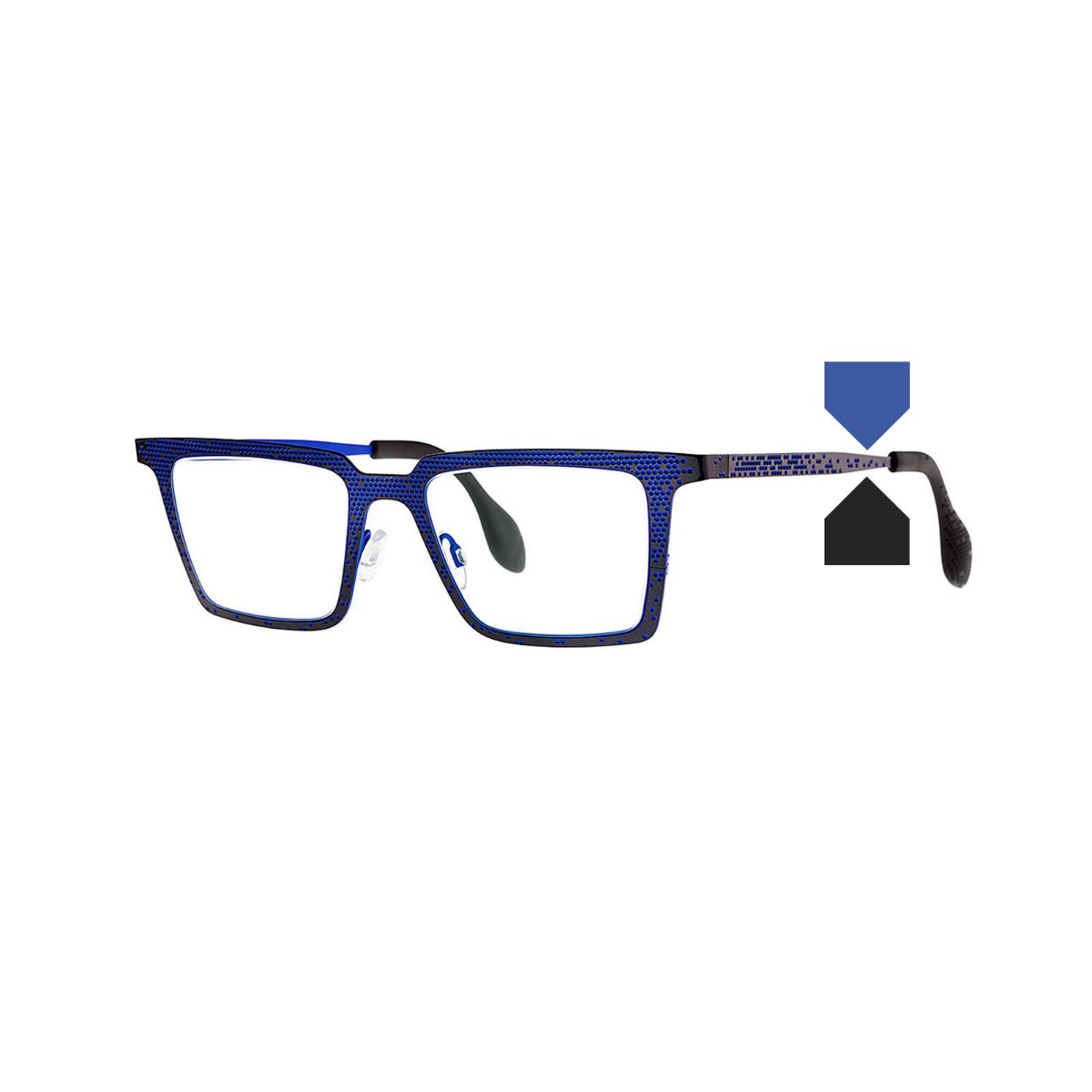 Theo - Mille+63 462 Black with Blue Spots
