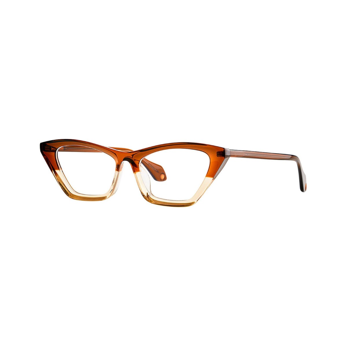 Theo - Mille+89 027 Transparent Red Brown+Transparent Pastel Yellow