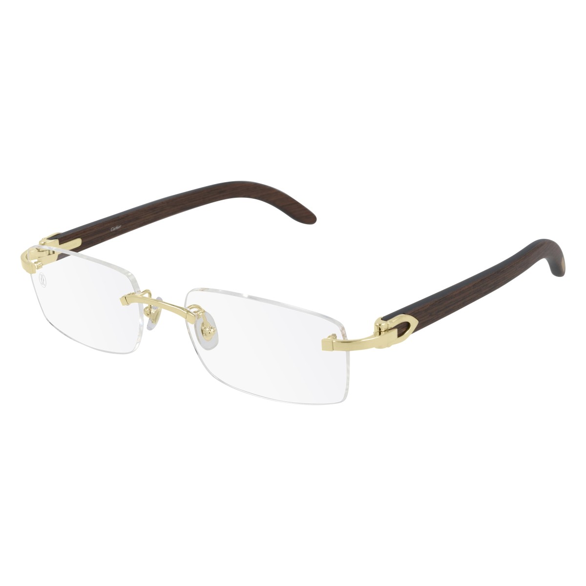 Cartier - CT0052O 005 Gold-Brown-Transparent