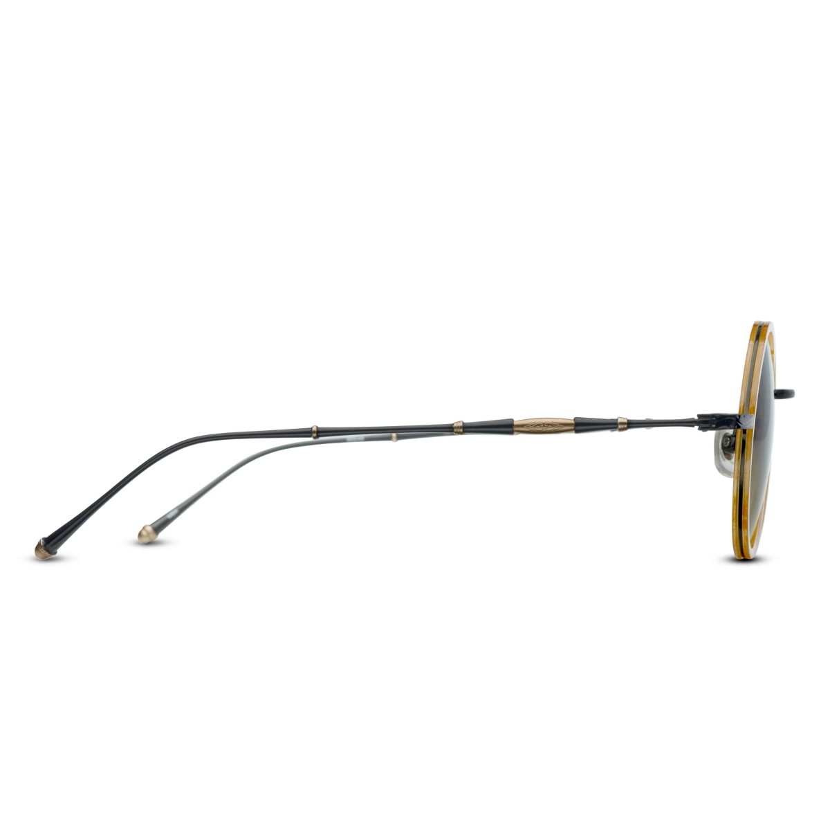 Matsuda - M3048 MBK Matte Black w/ Amber