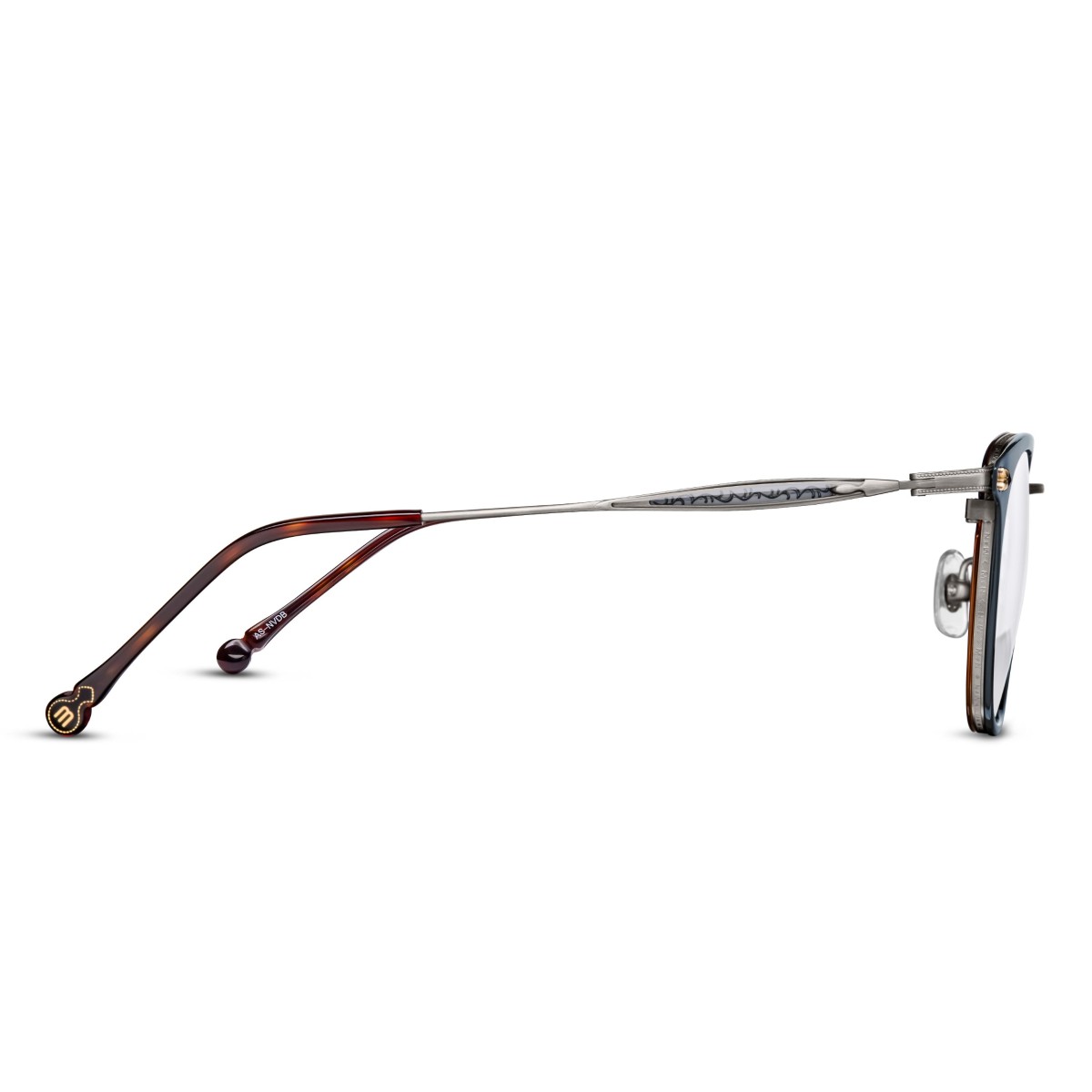 Matsuda - M3113 AS-NVDB Antique Silver-Navy/Demi Brown