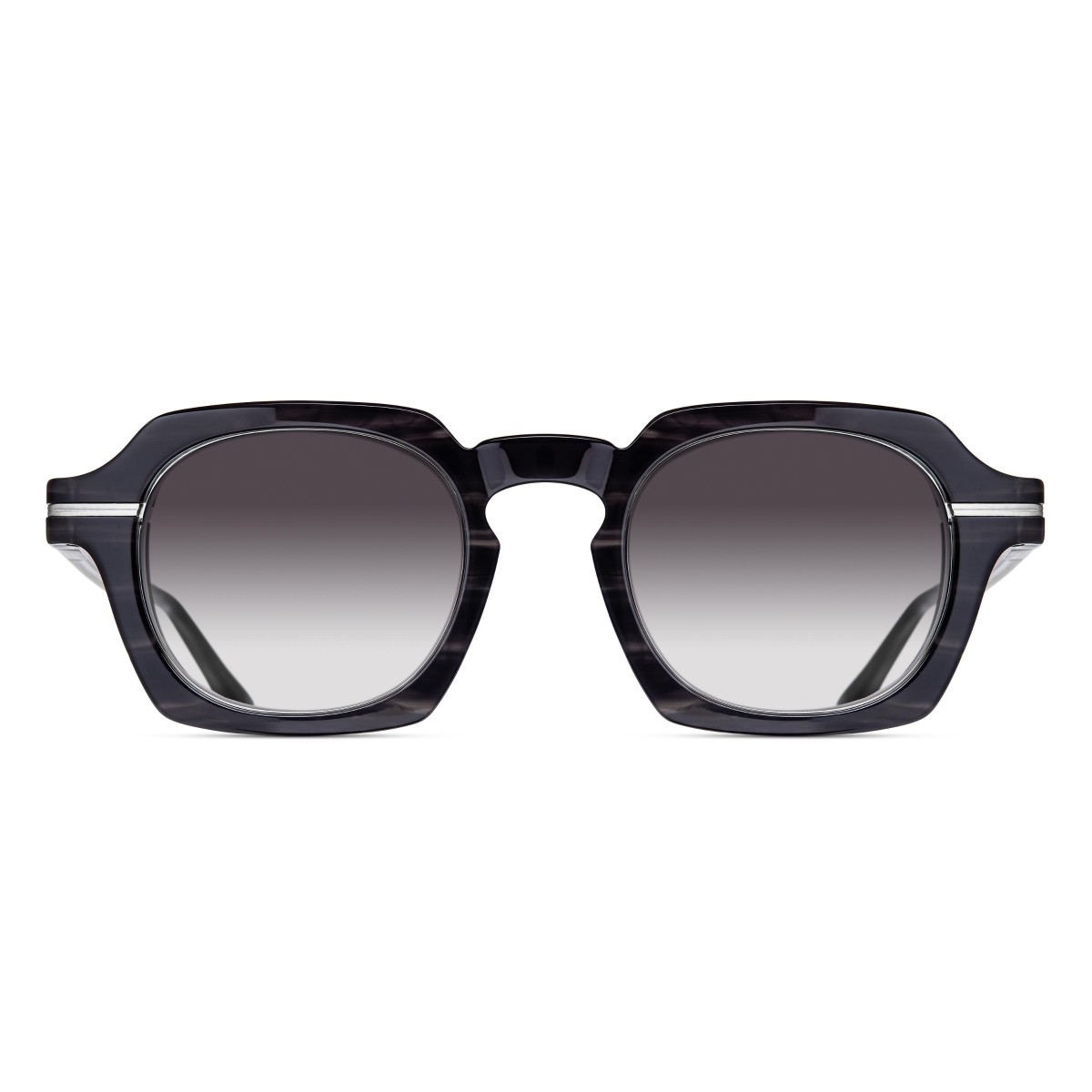 Matsuda - M2055 BKS-BS Black Stripe-Brushed Silver