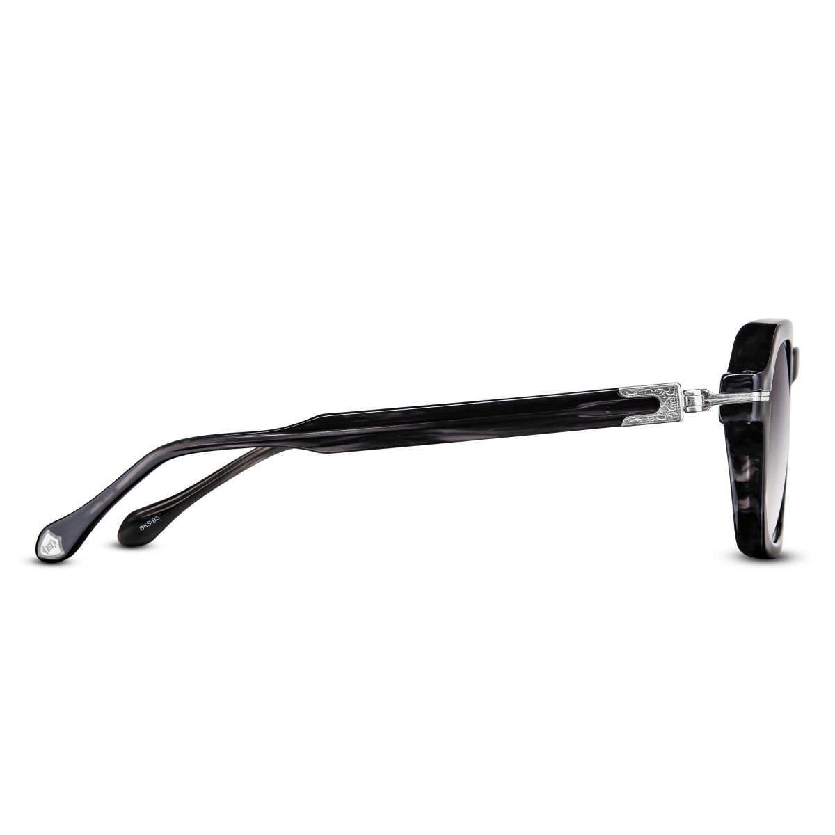 Matsuda - M2055 BKS-BS Black Stripe-Brushed Silver