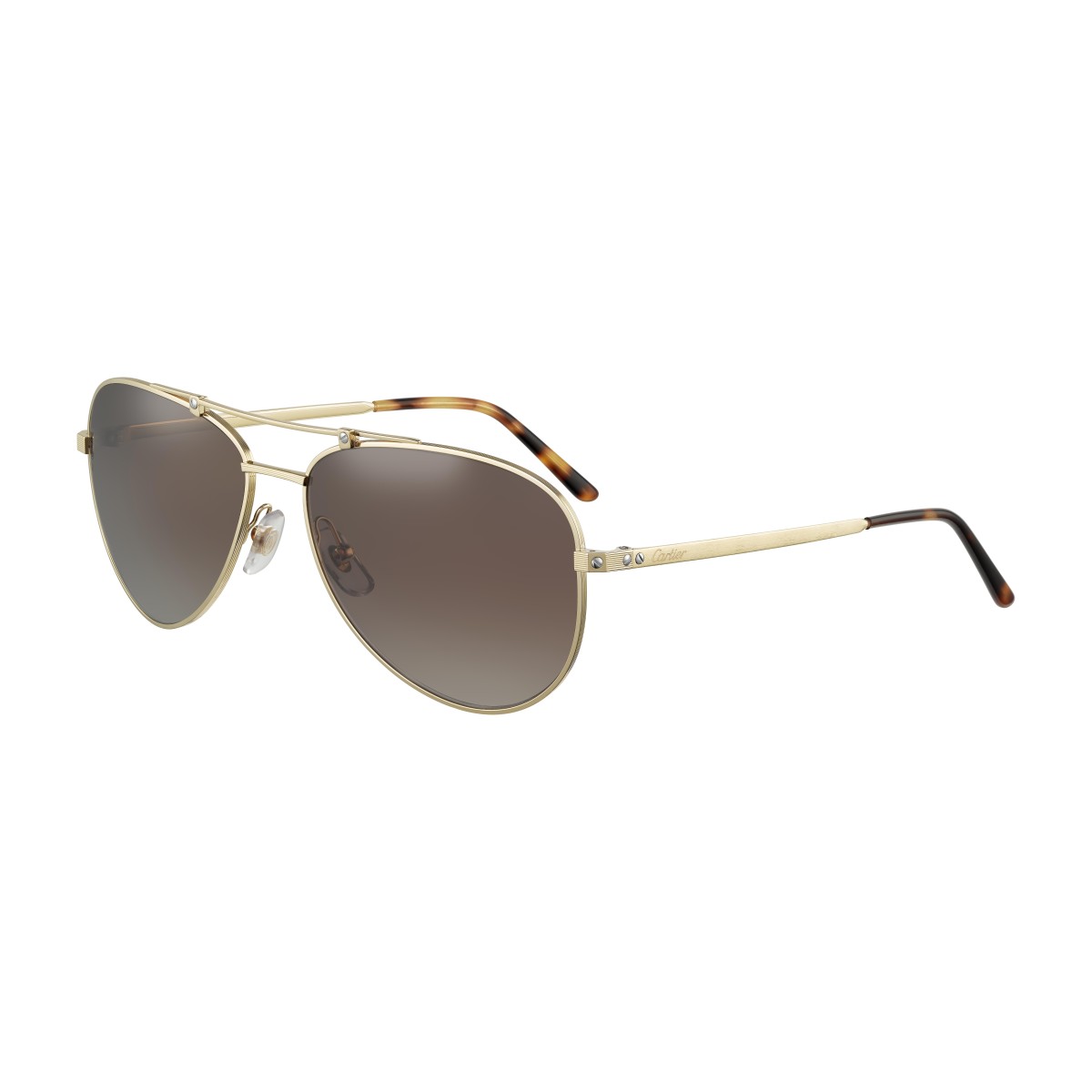Cartier - CT0083S 001 Gold-Gold-Brown