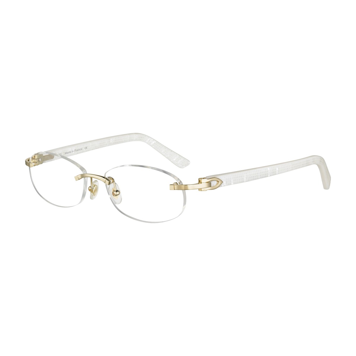 Cartier - CT0056O 001 Gold-White-Transparent