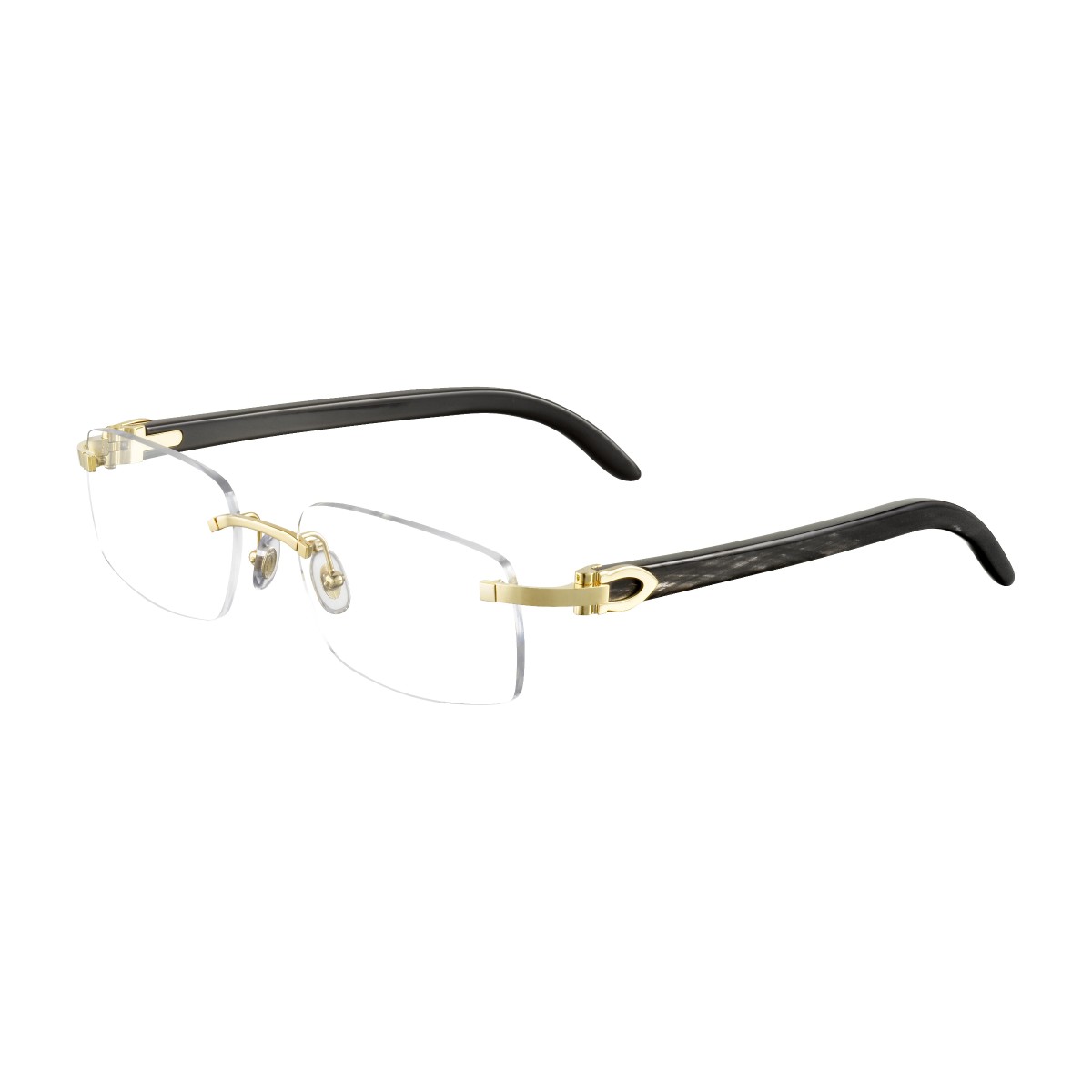 Cartier - CT0049O 001 Gold-Black-Transparent