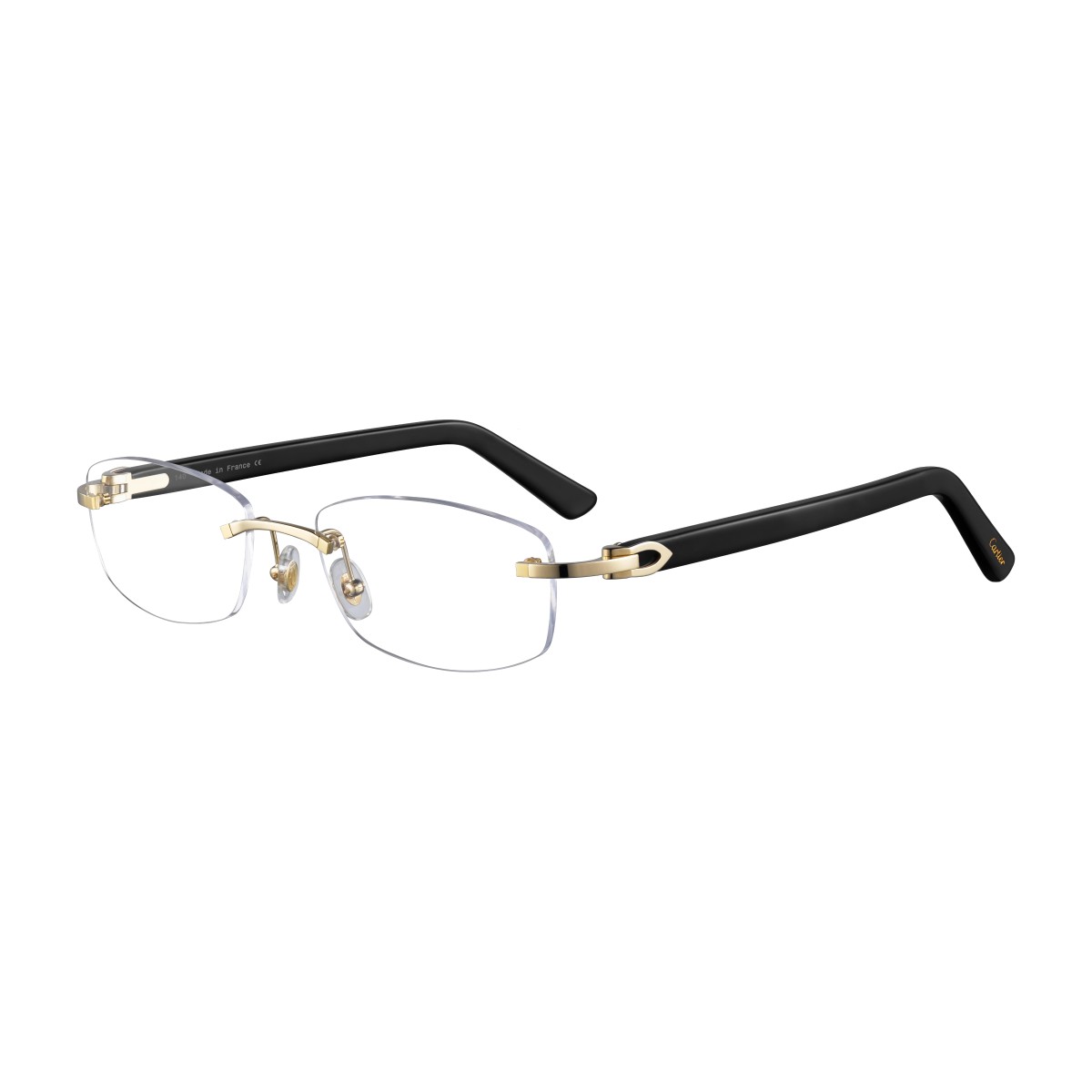 Cartier - CT0048O 002 Gold-Black-Transparent