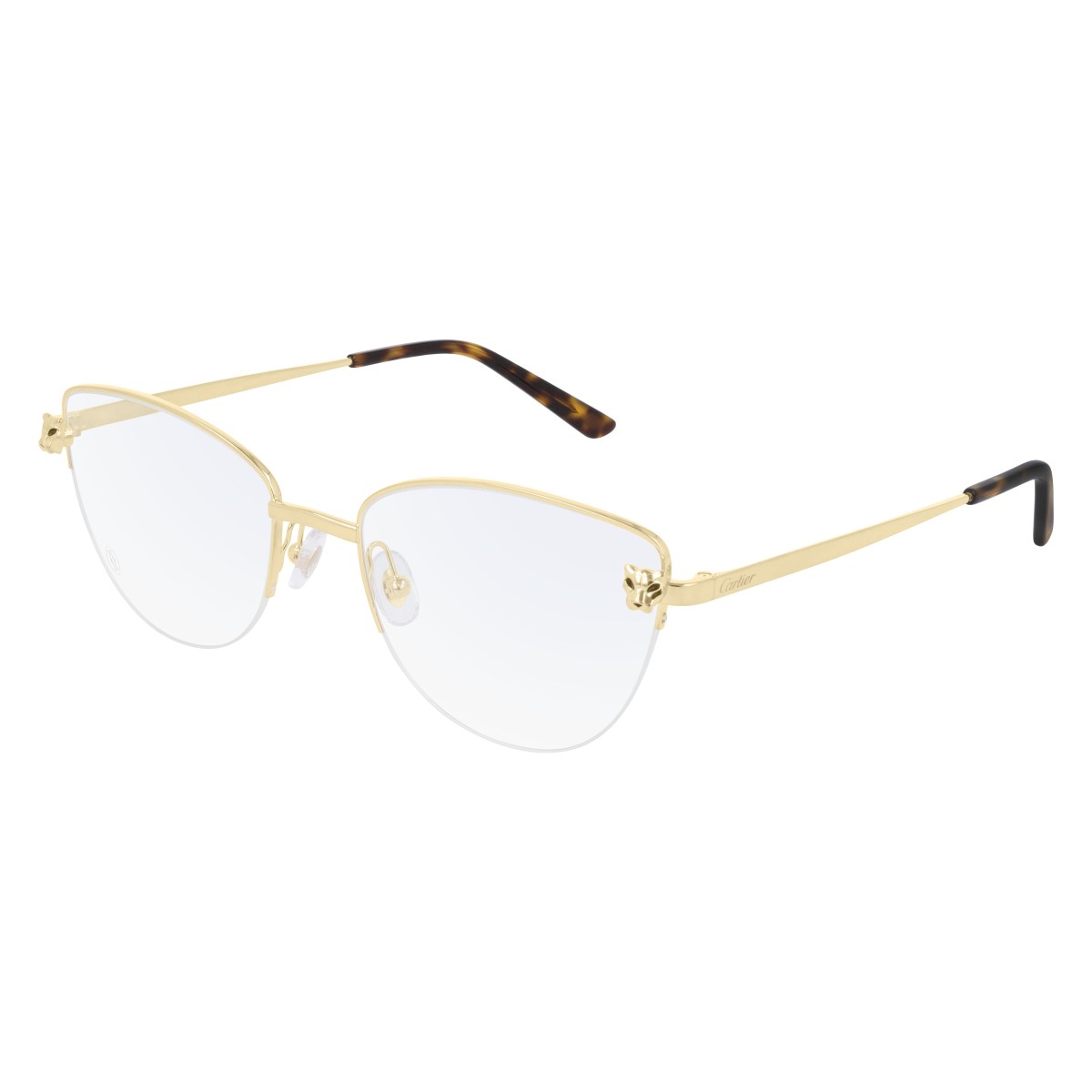 Cartier - CT0208O 001 Gold-Gold-Transparent