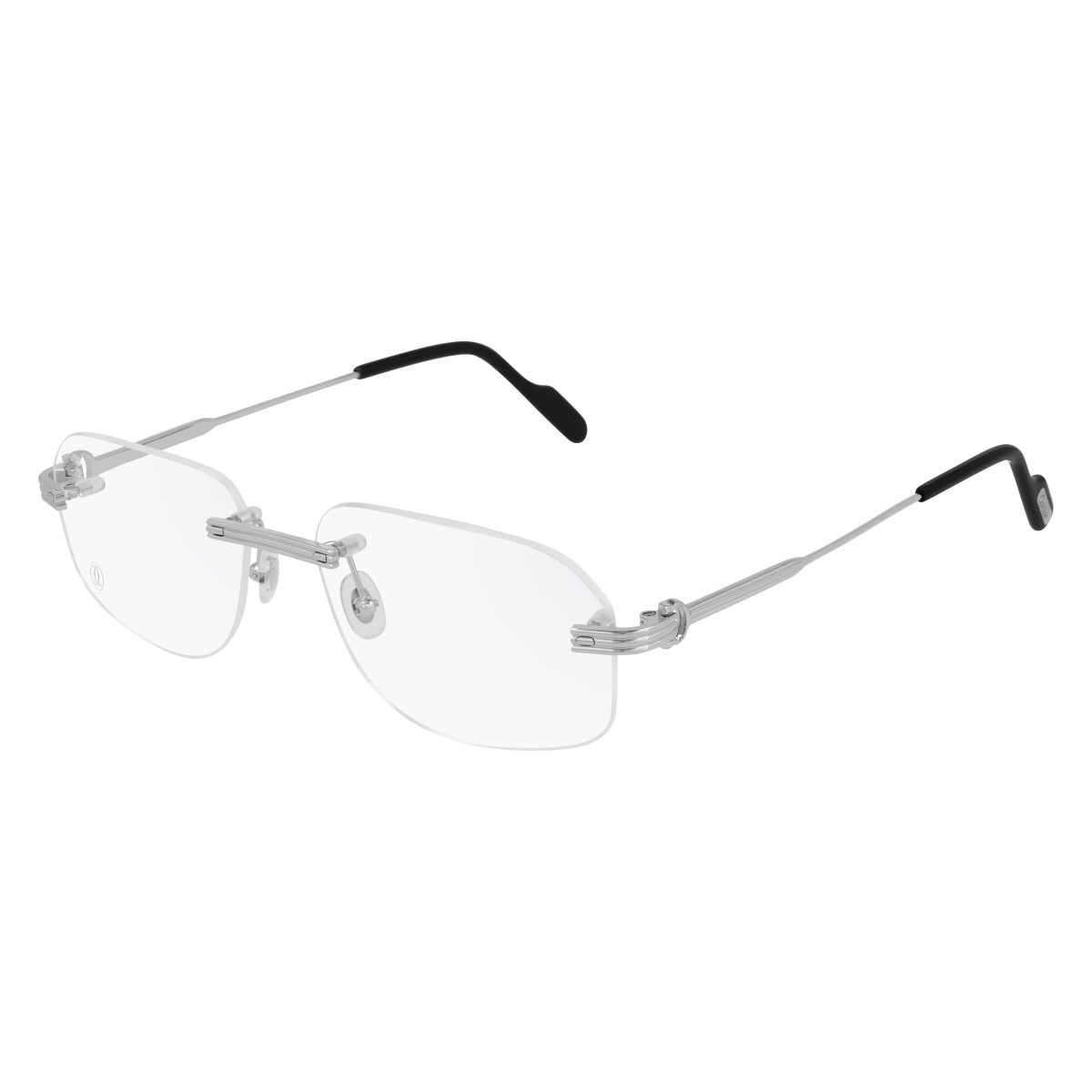 Cartier - CT0284O 001 Silver-Silver-Transparent
