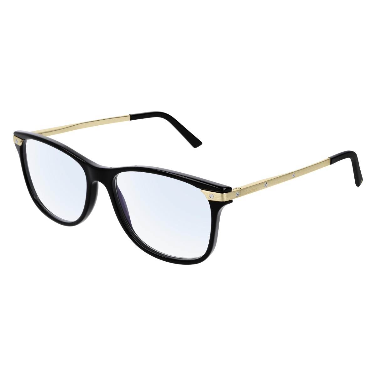 Cartier - CT0106O 005 Black-Gold-Transparent