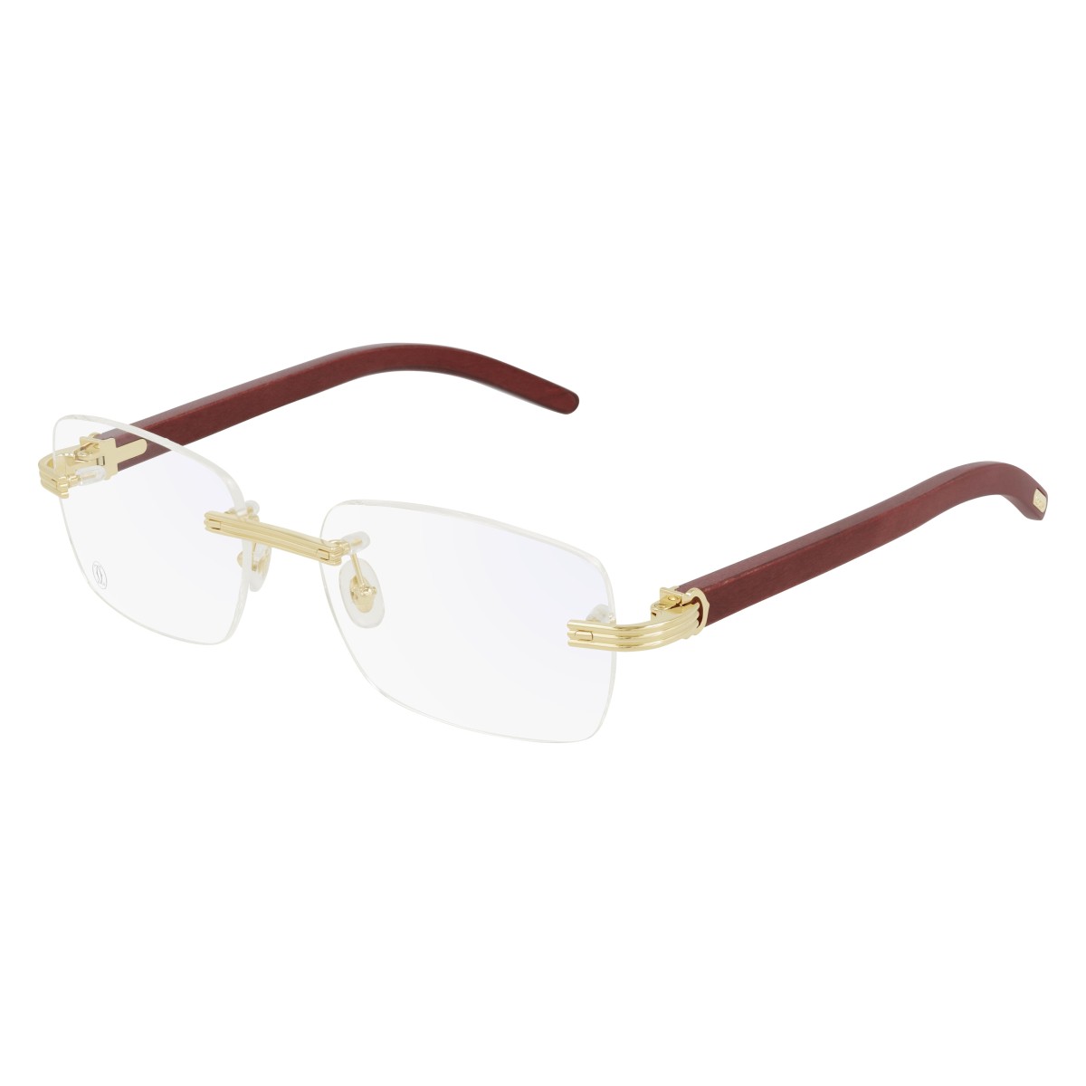 Cartier - CT0286O 004 Gold-Burgundy-Transparent