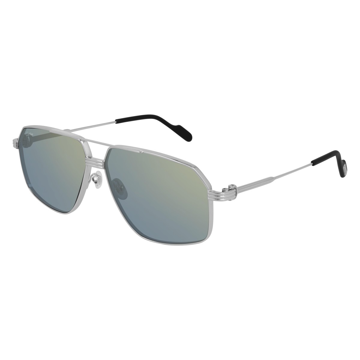 Cartier - CT0270S 003 Silver-Silver-Blue