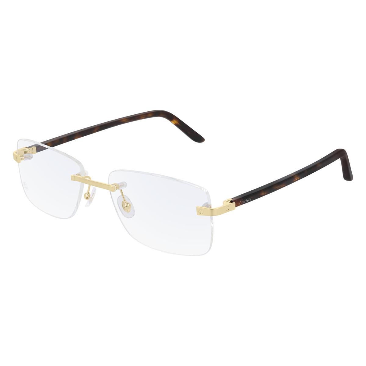 Cartier - CT0216OA 003 Gold-Havana-Transparent