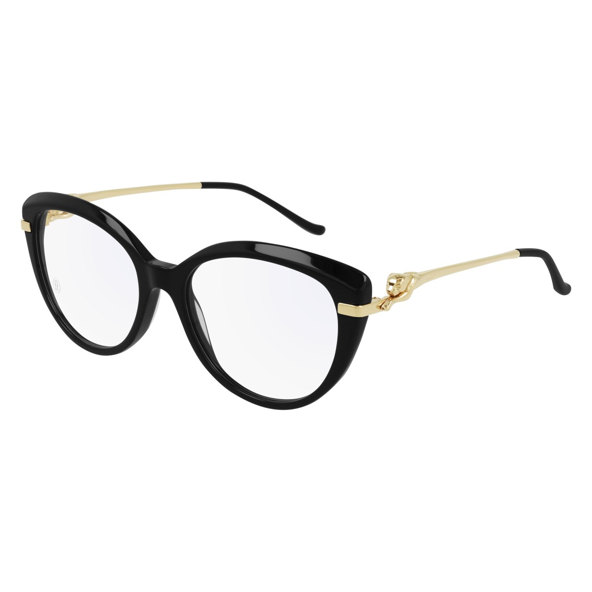 Cartier - CT0283O 001 Black-Gold-Transparent