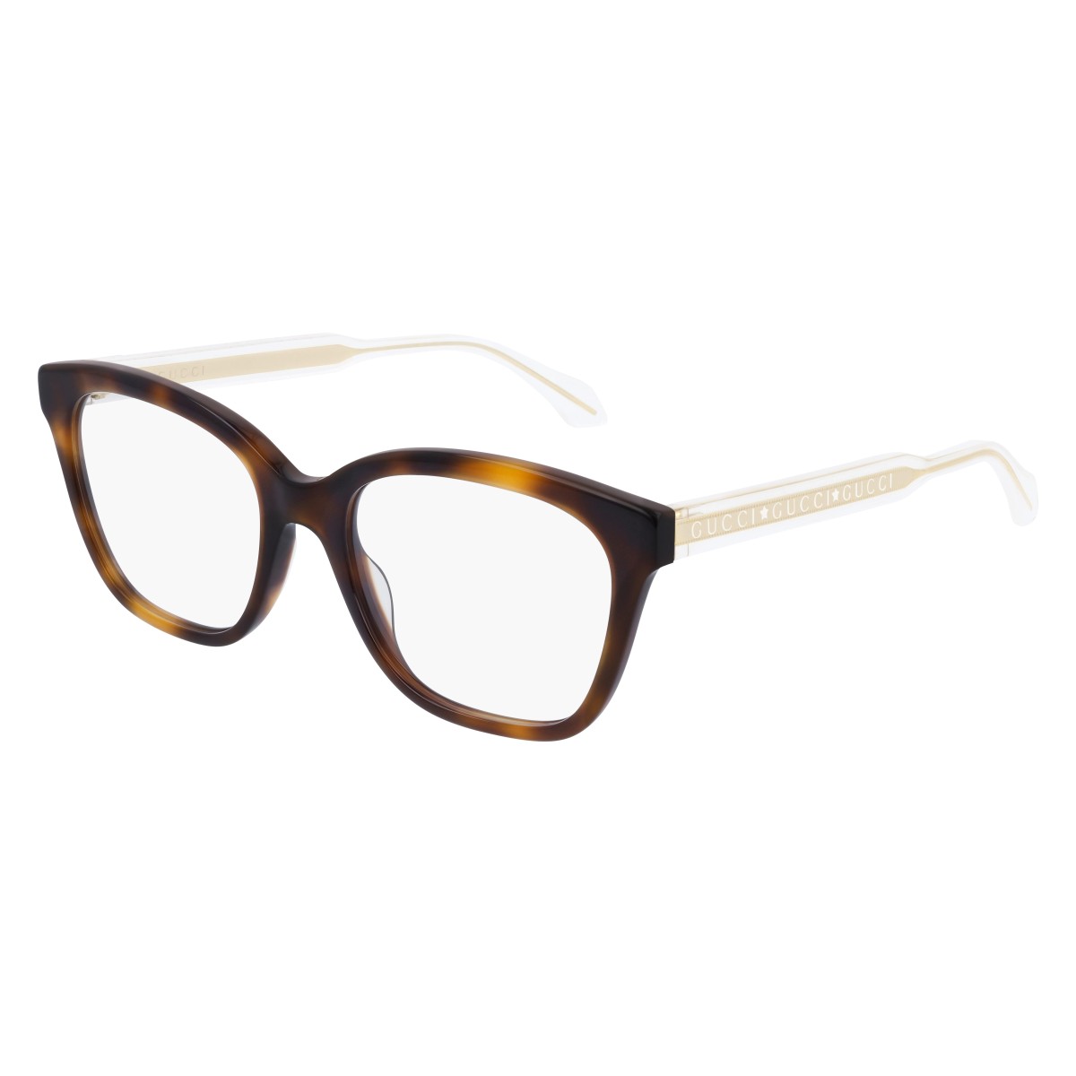 Gucci - GG0566ON 002 Havana-Crystal-Transparent