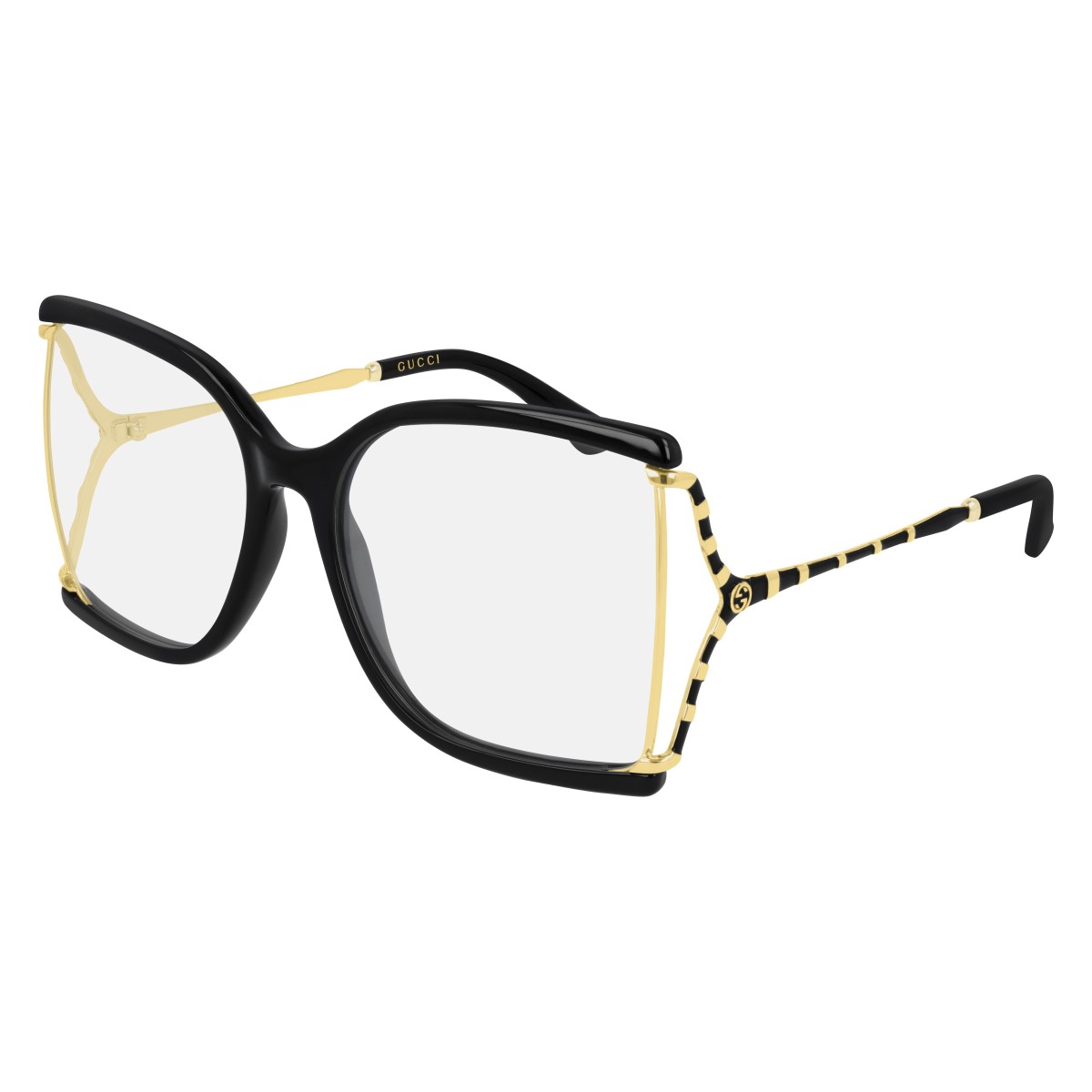 Gucci - GG0592O 001 Black-Gold-Transparent