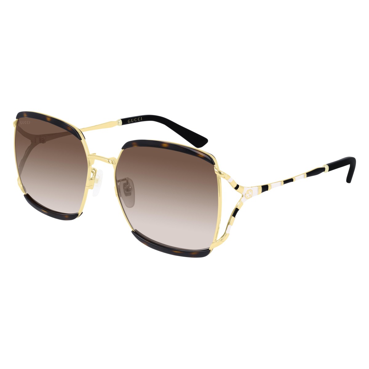 Gucci - GG0593SK 002 Havana-Gold-Brown