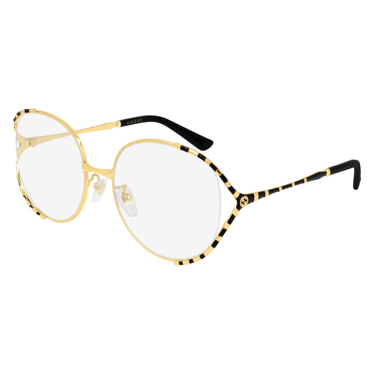 Gucci - GG0596OA 001 Gold-Black-Transparent