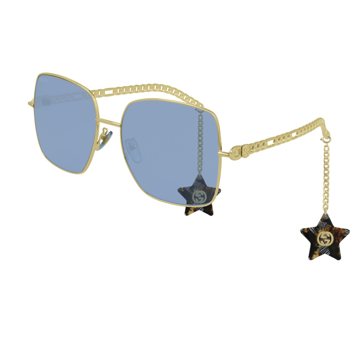 Gucci - GG0724S 004 Gold-Gold-Blue