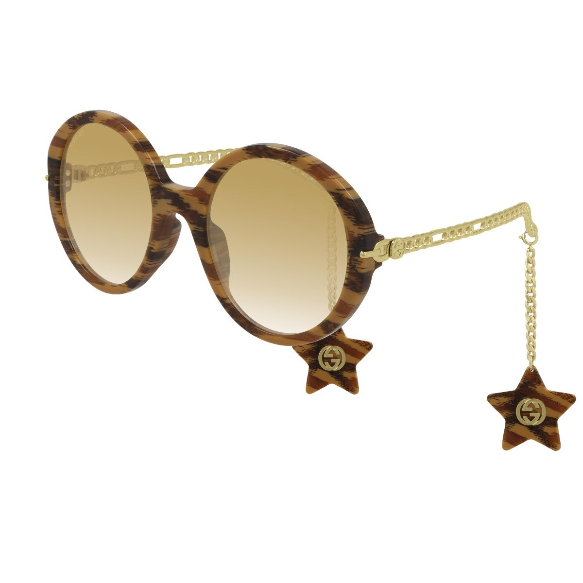 Gucci - GG0726S 004 Havana-Gold-Yellow