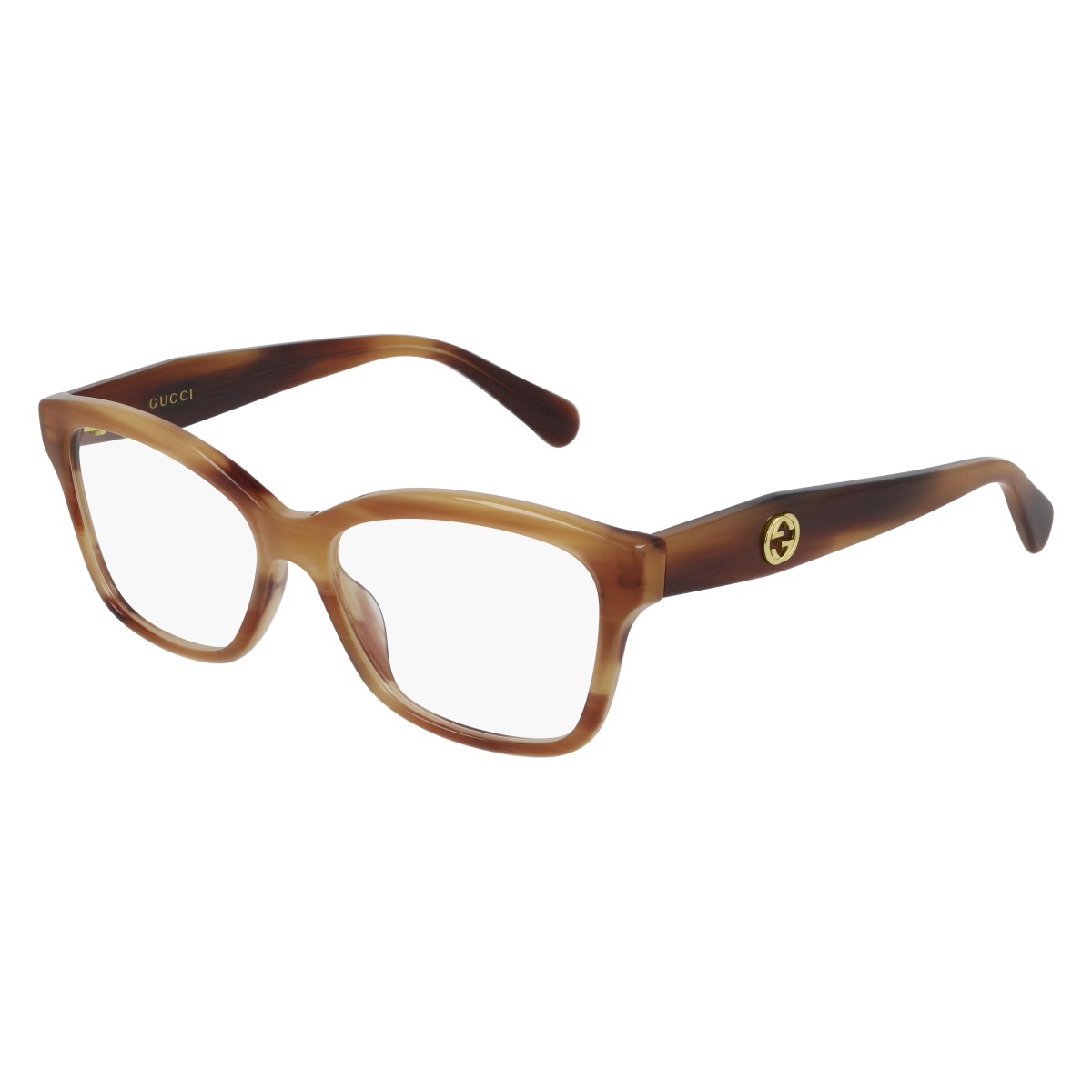 Gucci - GG0798O 003 Havana-Havana-Transparent