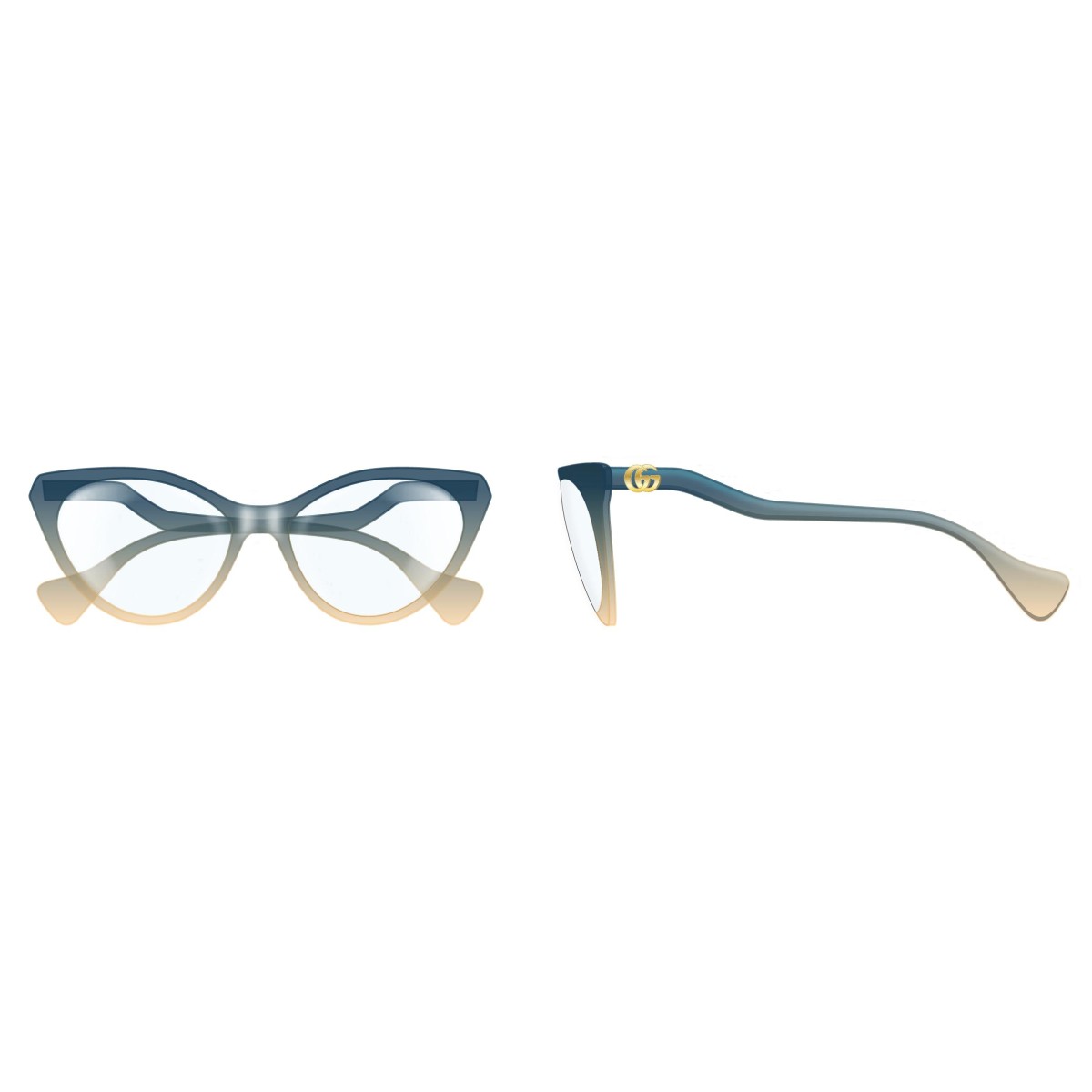 Gucci - GG1013O 002 Blue-Blue-Transparent