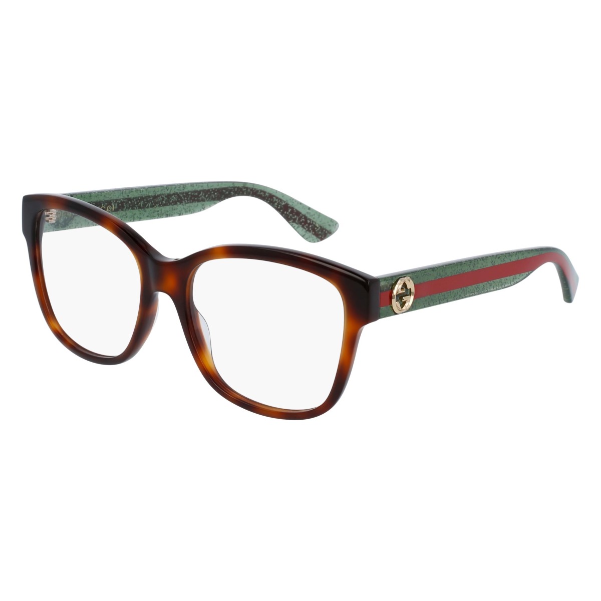 Gucci - GG0038ON 002 Havana-Green-Transparent