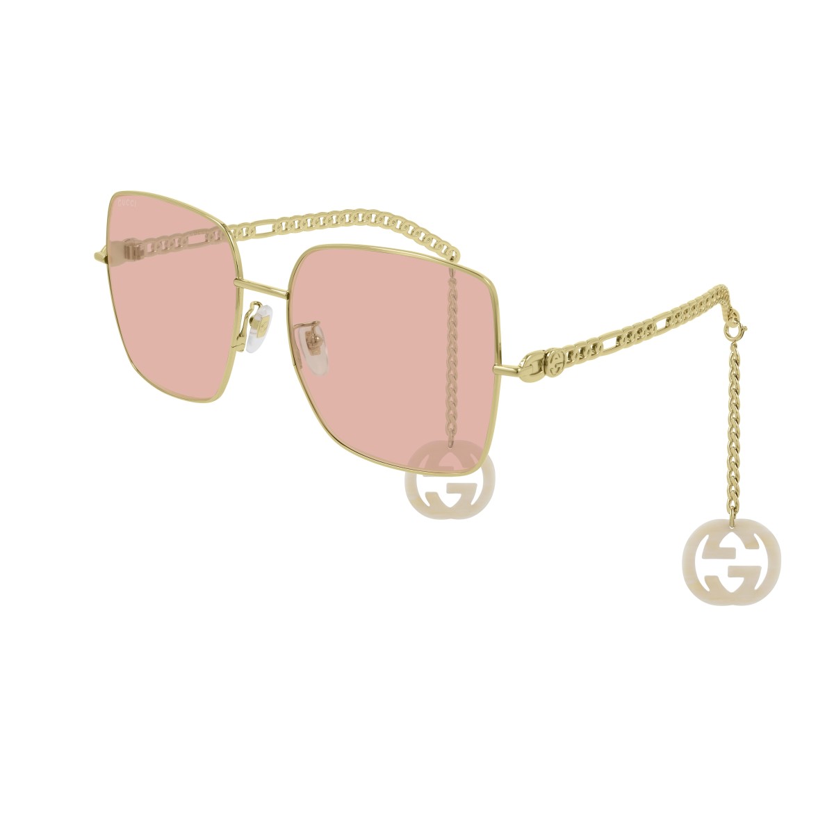 Gucci - GG0724S 003 Gold-Gold-Pink