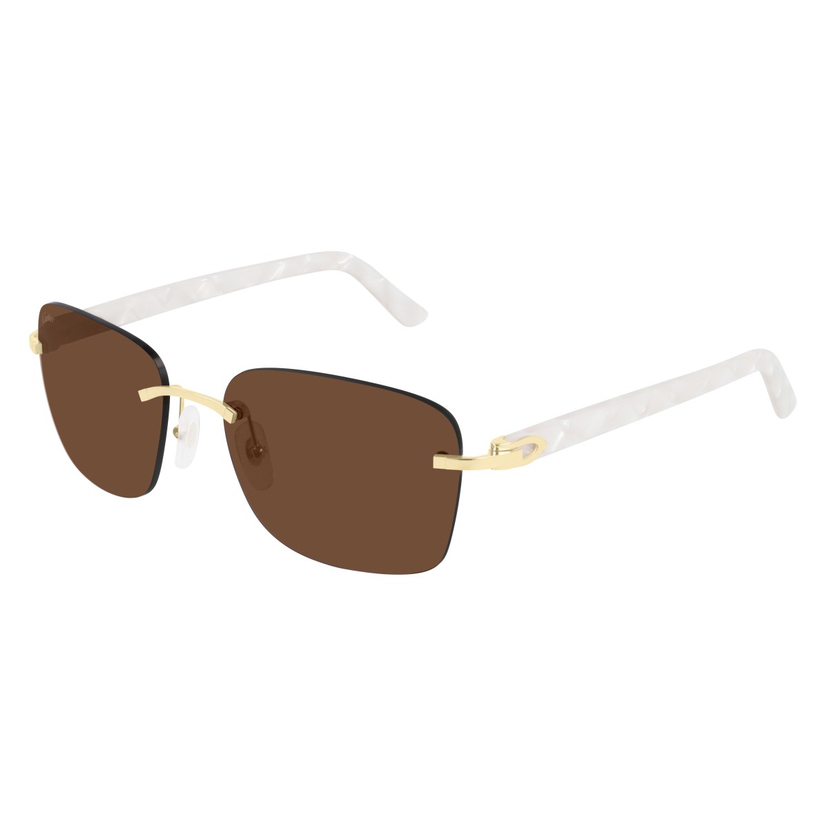 Cartier - CT0034RS 001 White Acetate / Gold