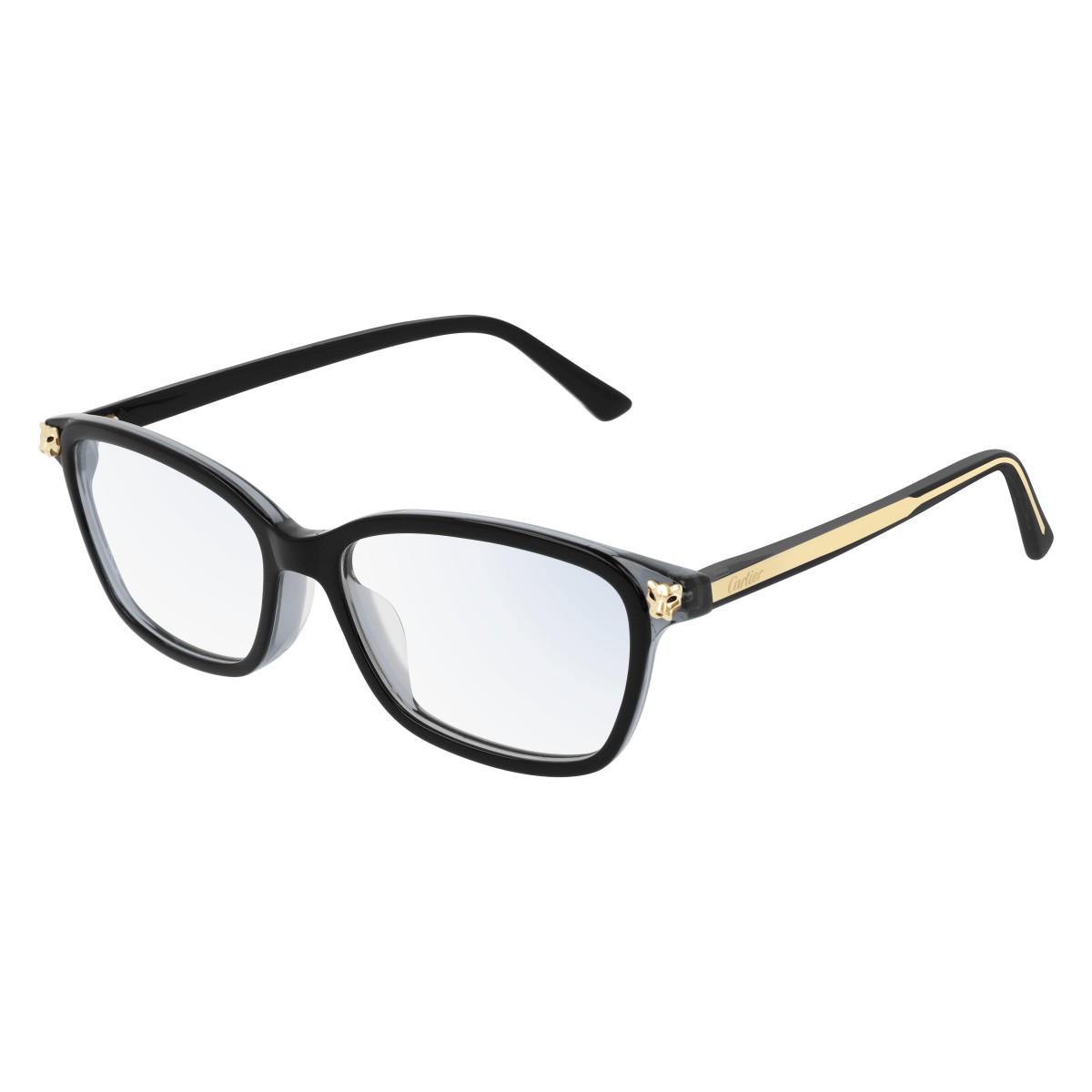 Cartier - CT0206OA 001 Black-Black-Transparent