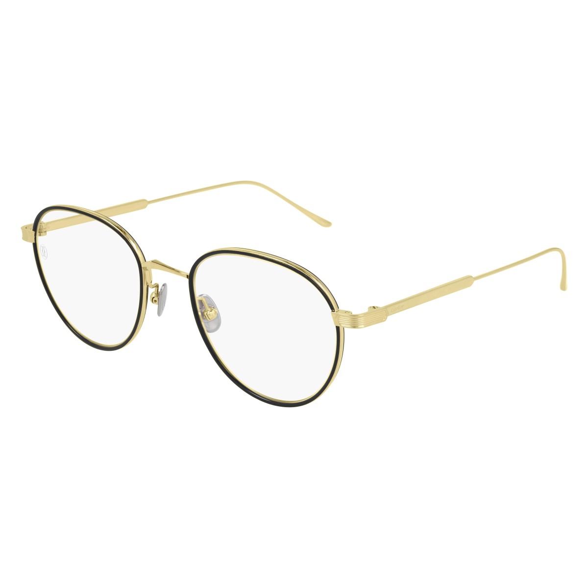 Cartier - CT0250O 005 Gold-Gold-Transparent