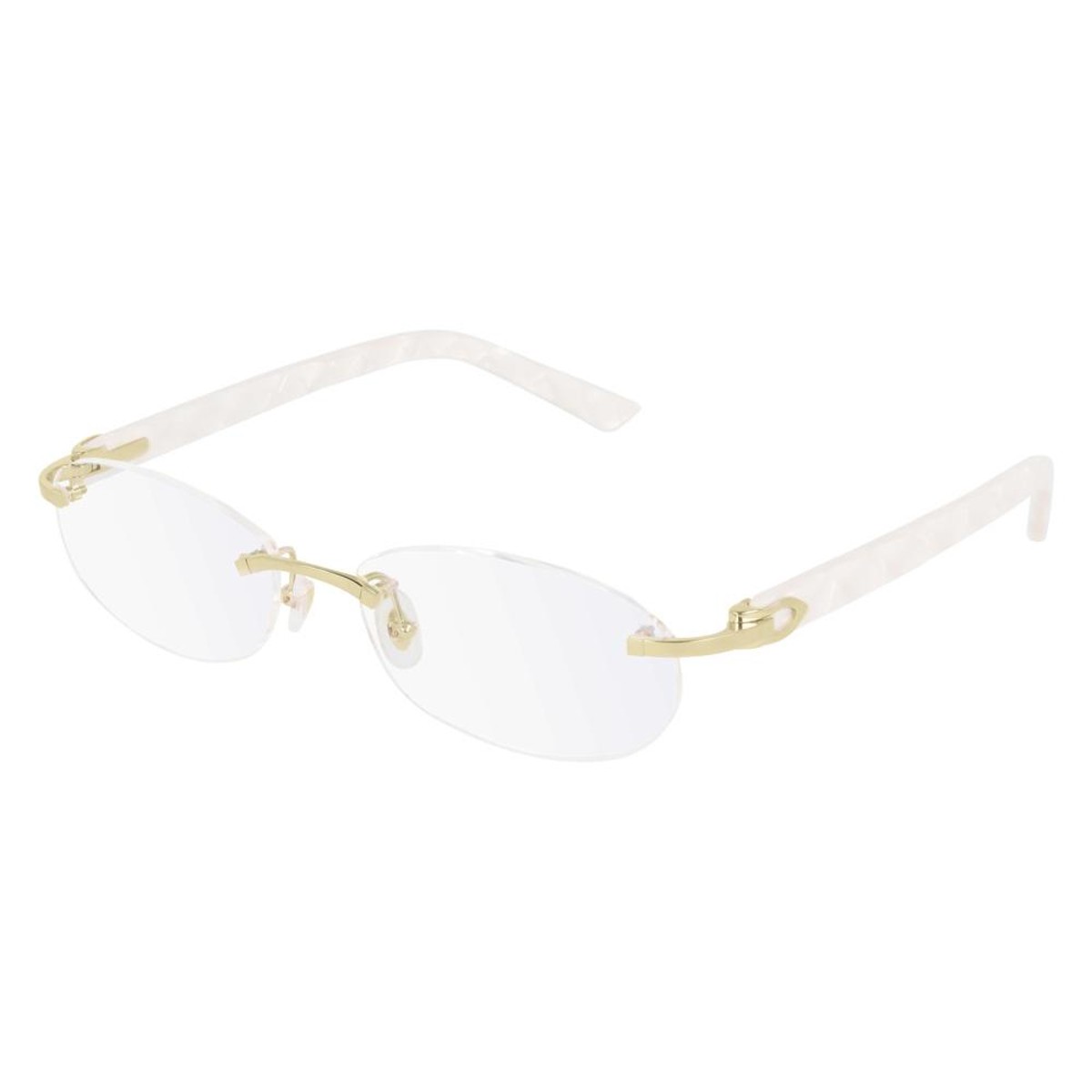 Cartier - CT0056O 002 Gold-White-Transparent