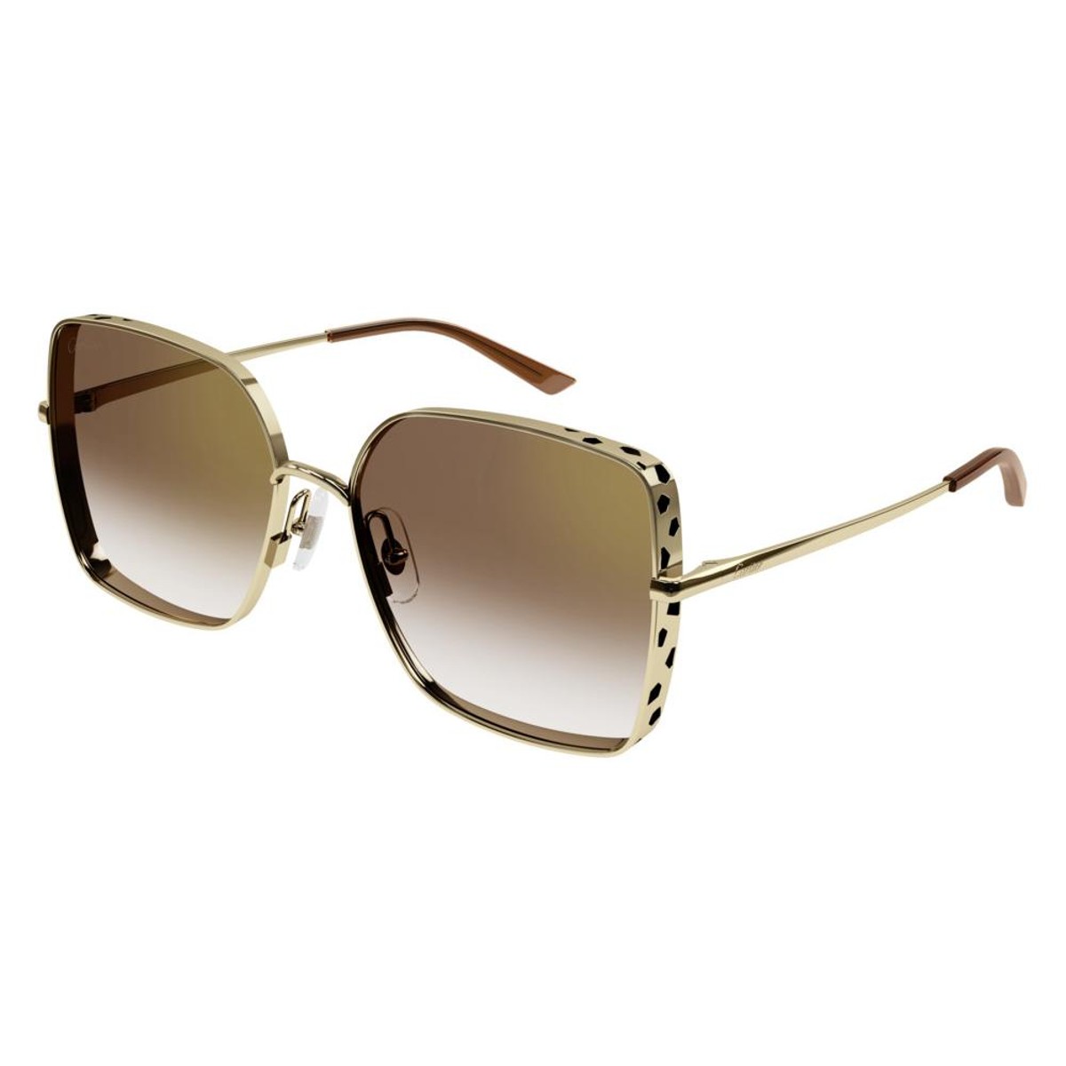 Cartier - CT0299S 002 Gold-Gold-Brown