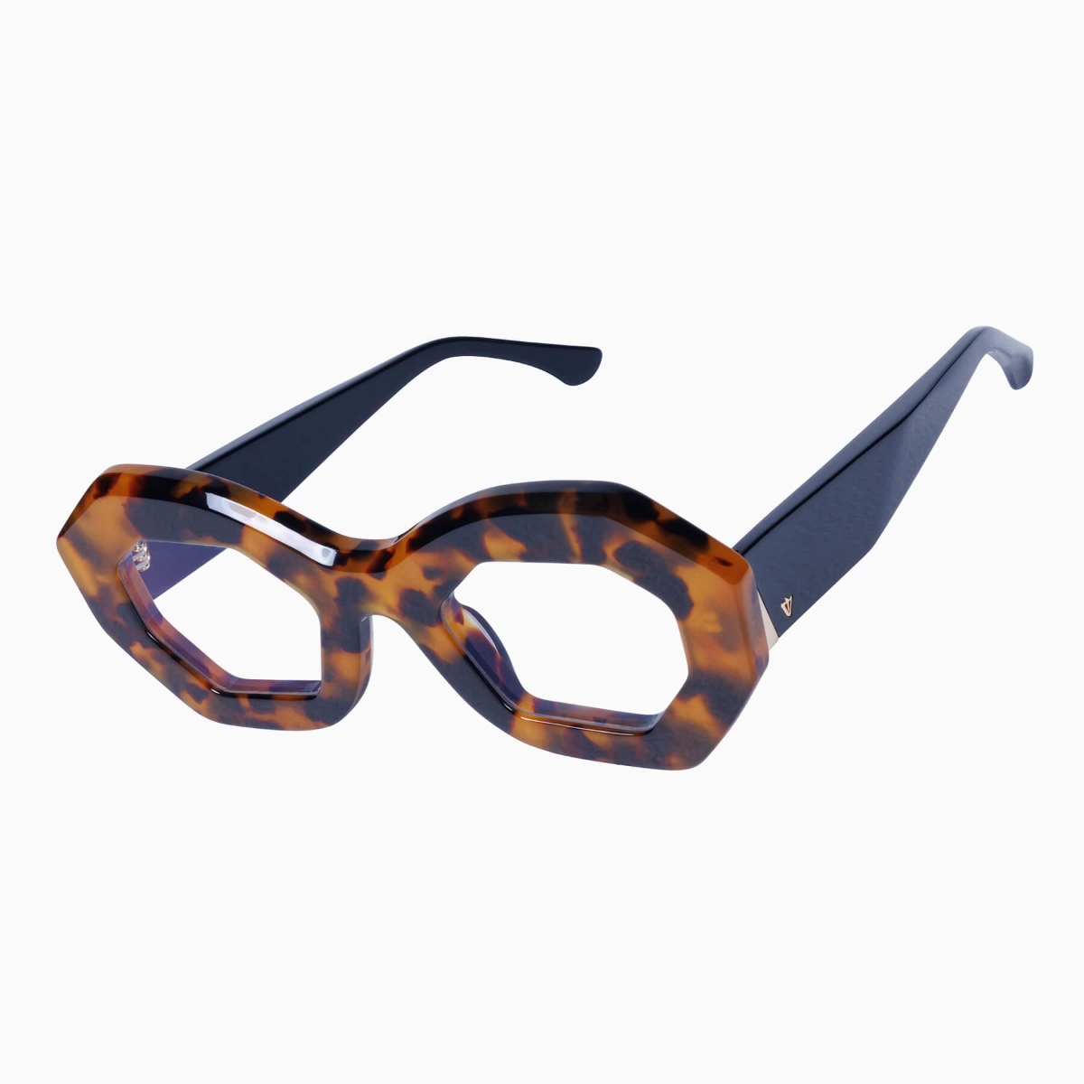 Valley Eyewear - Opera S0754 Honey Tort/Black Temples w.Gold Metal/Brown Lens