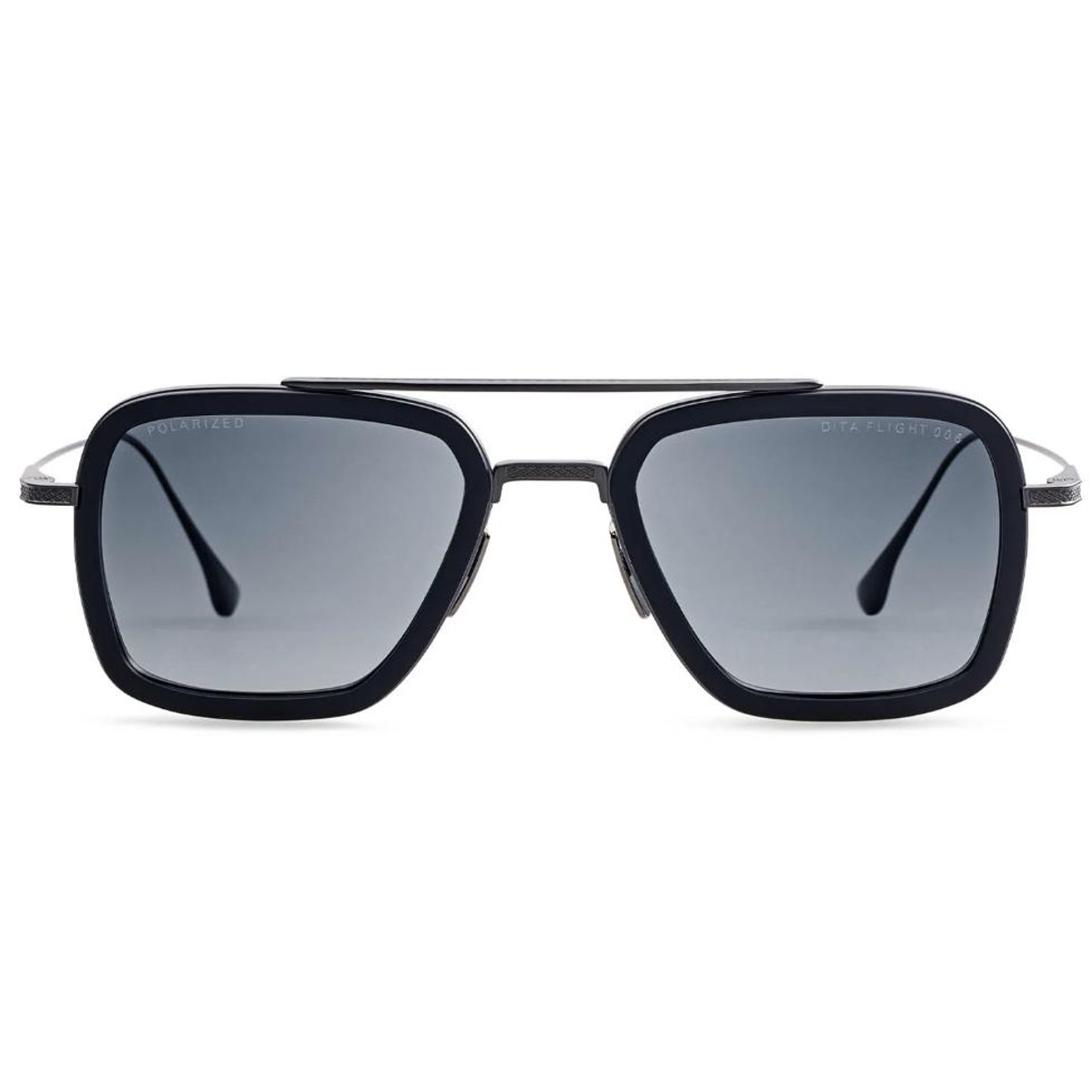 Dita - Flight 006 B-BLK-GLD Matte Black-14k Gold w/ Dark Grey to Clear