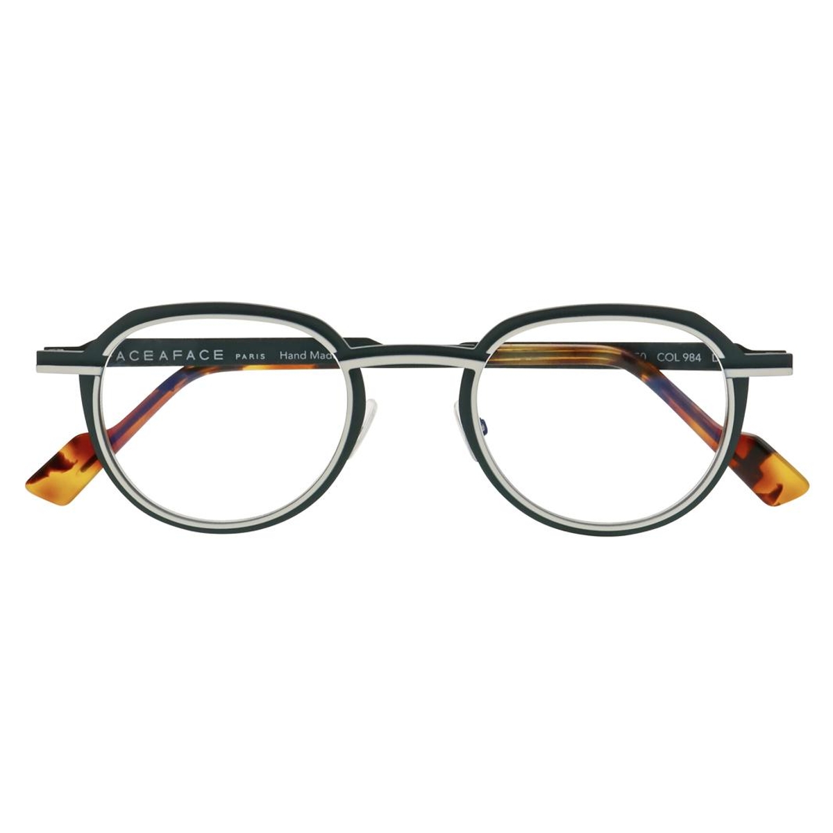 Face a Face - Eiffel 1 984 Green/White/Tortoise