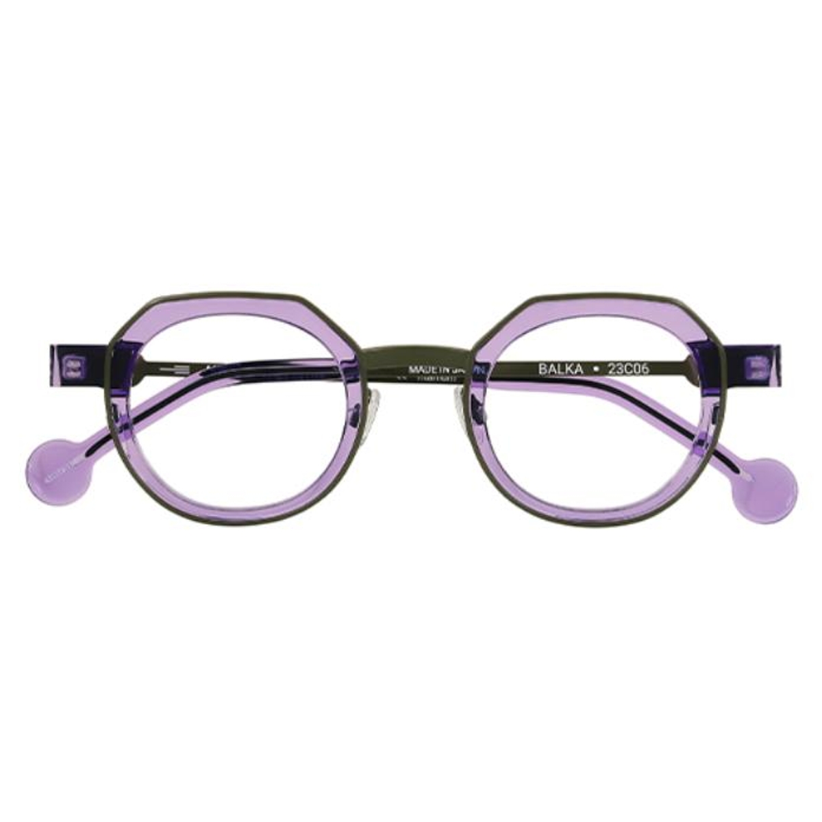 Anne et Valentin - Balka 23C06 Matte Olive Green/Purple