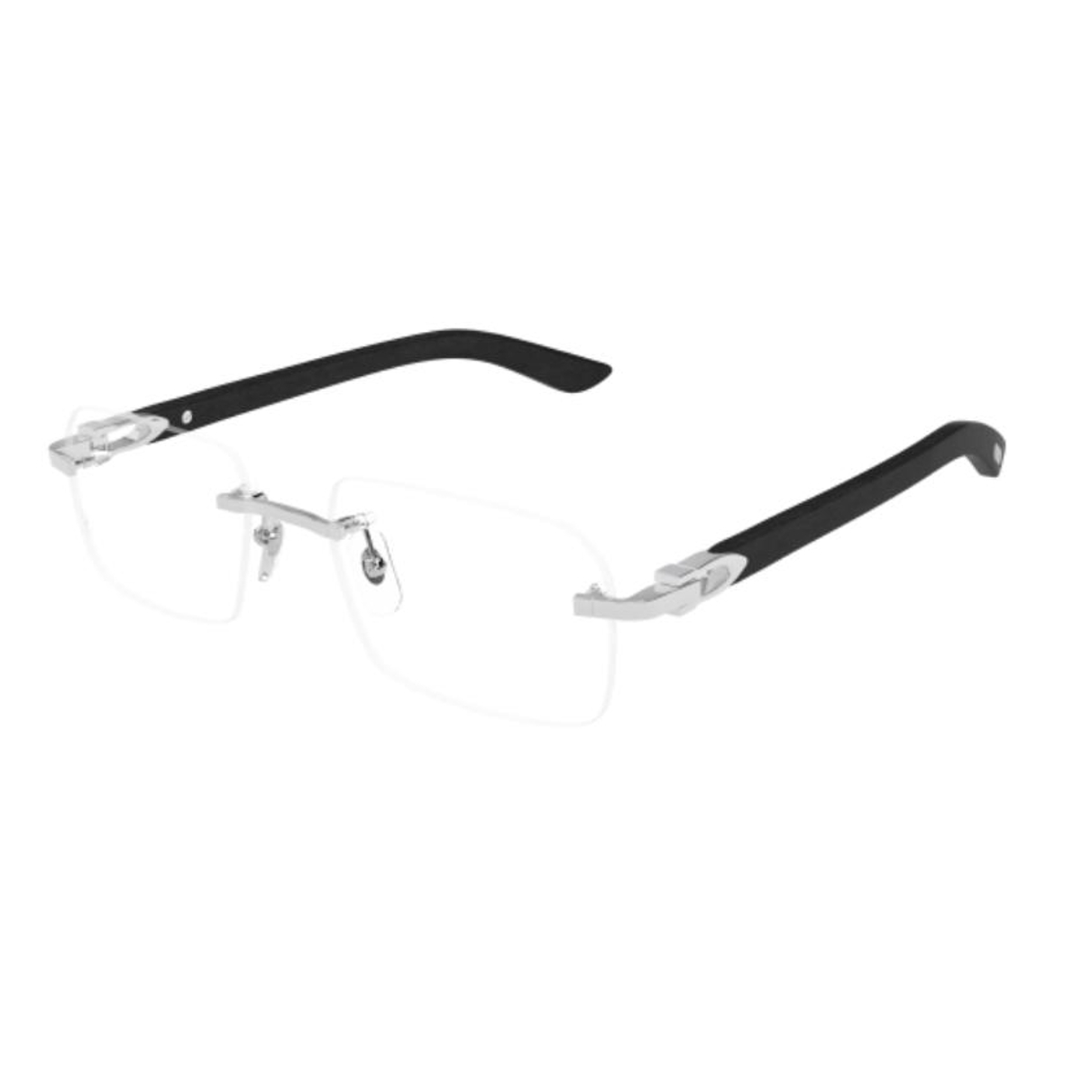 Cartier - CT0453O 007 Silver-Black-Transparent