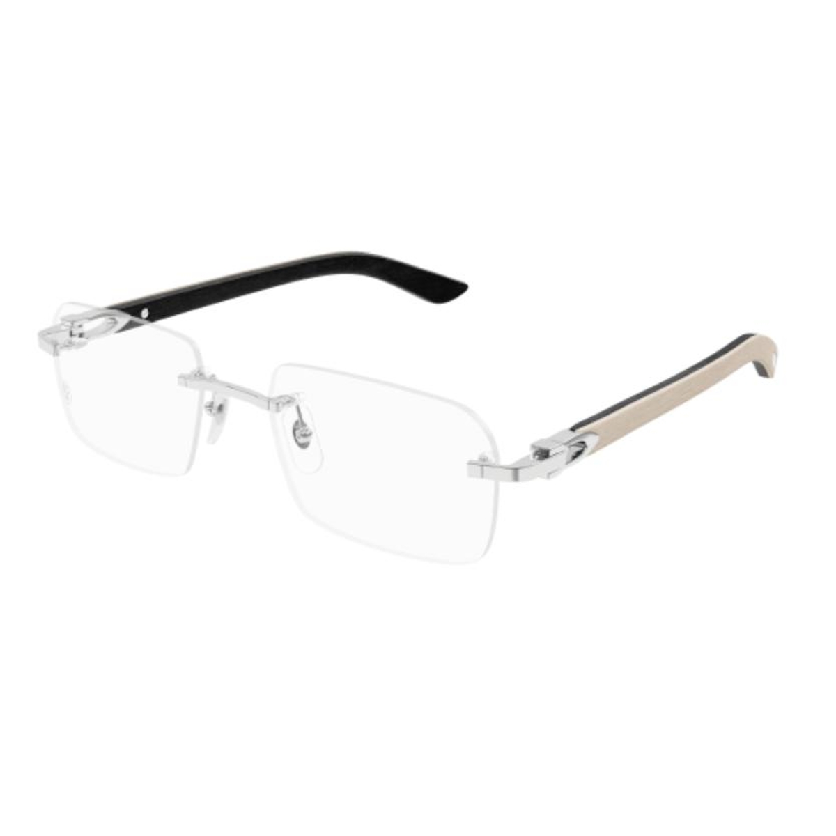 Cartier - CT0453O 009 Silver-Ivory-Transparent
