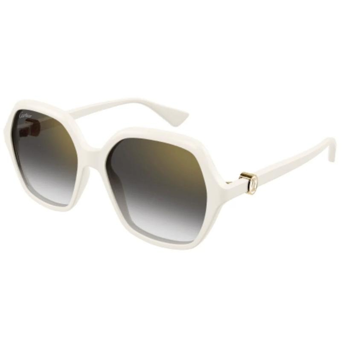 Cartier - CT0470S 004 White-White-Grey