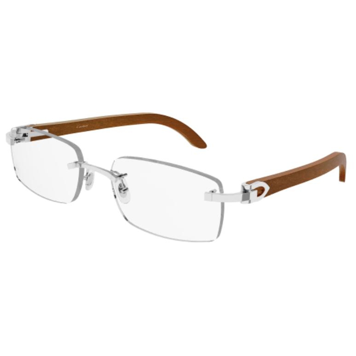 Cartier - CT0052O 009 Silver-Brown-Transparent
