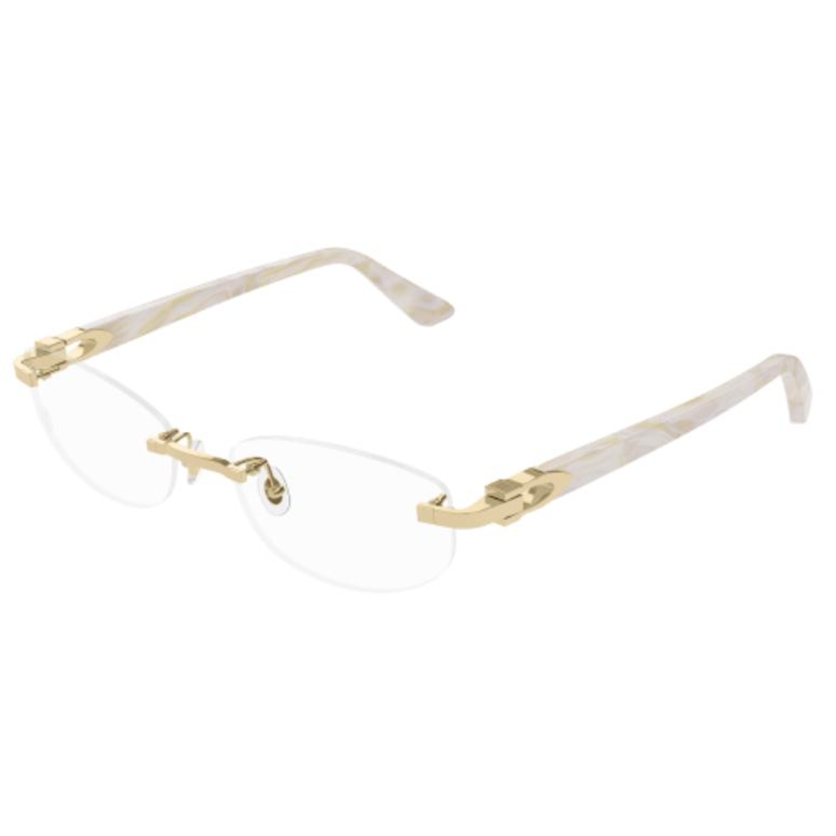 Cartier - CT0318O 005 Gold-Ivory-Transparent