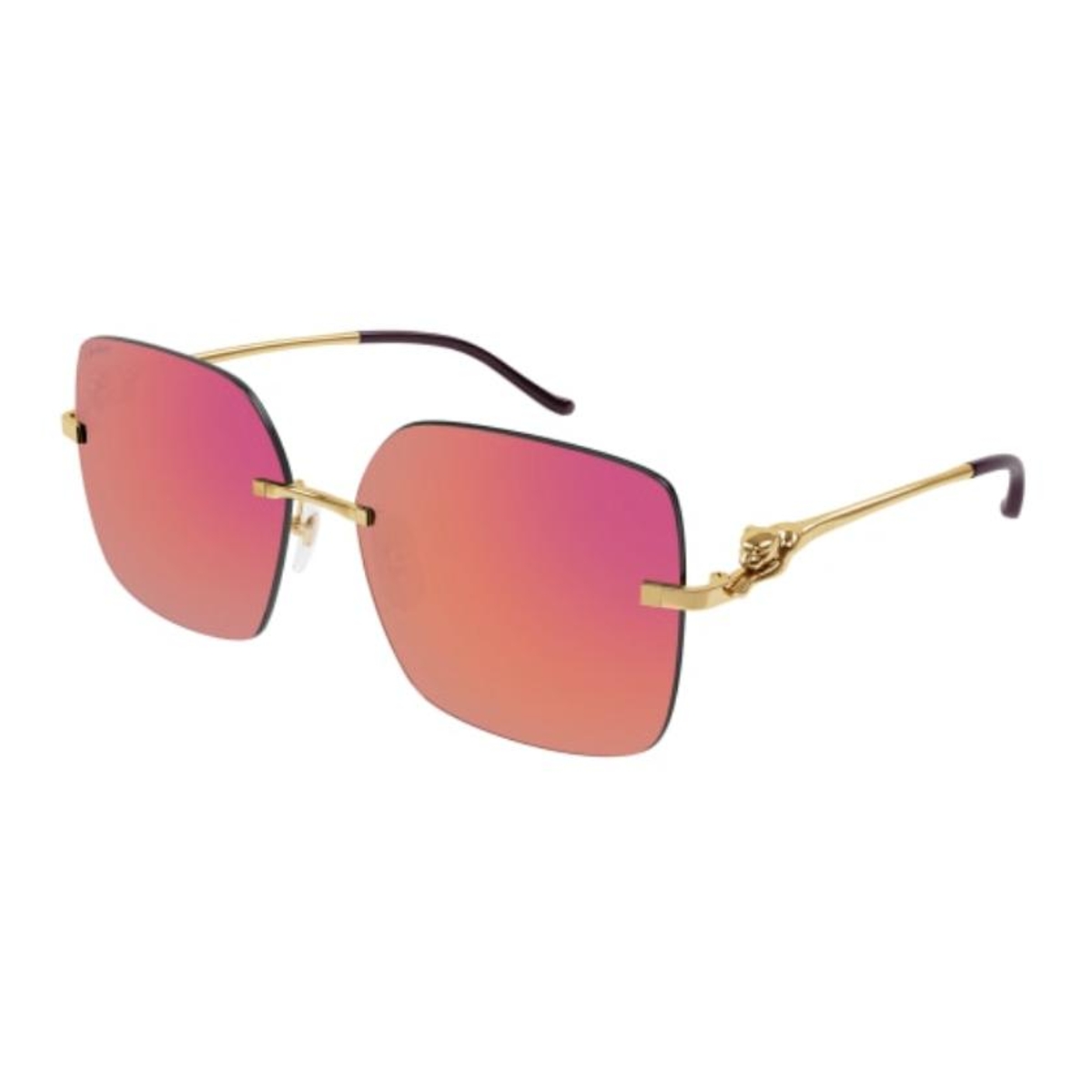 Cartier - CT0359S 003 Gold-Gold-Red