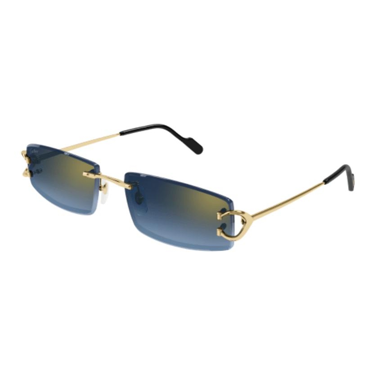 Cartier - CT0465S 002 Gold-Gold-Blue