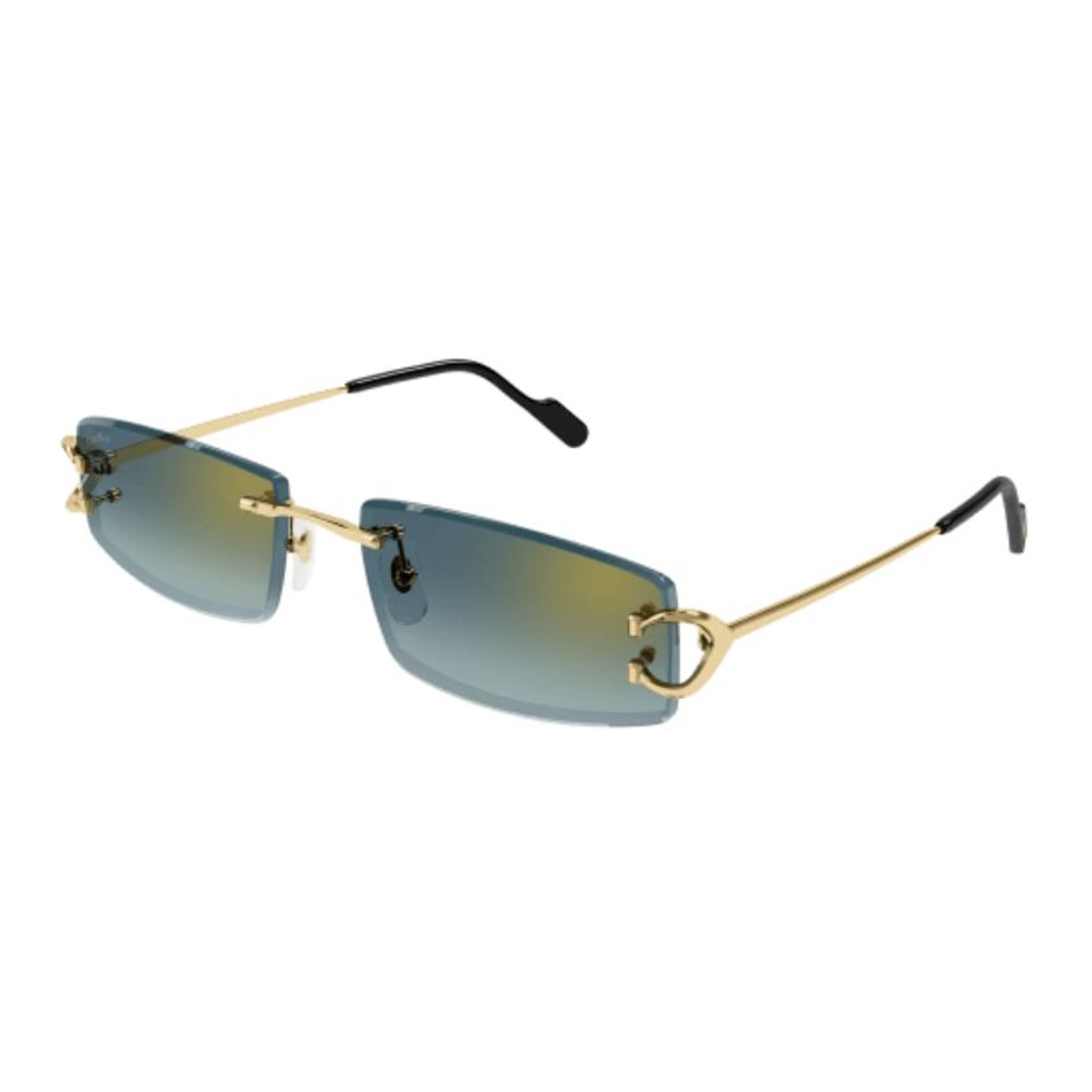 Cartier - CT0465S 003 Gold-Gold-Green