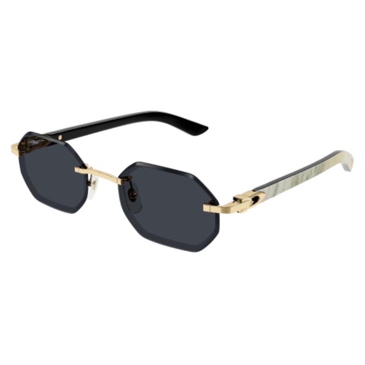 Cartier - CT0439S 002 Gold-White-Grey